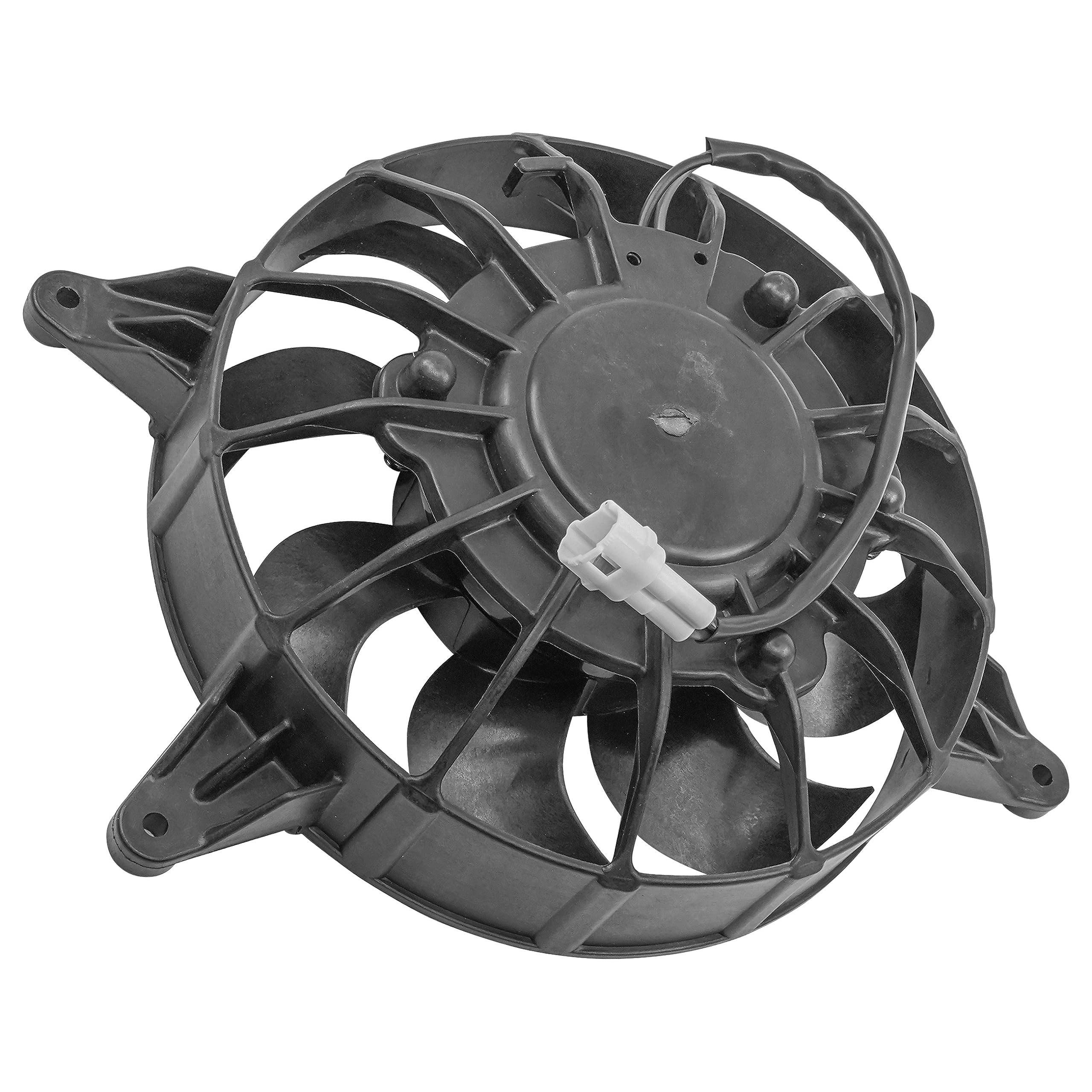 Caltric Radiator Fan Compatible withYamaha Kodiak 400 YFM400 2003 2004 2005 2006 5ND-E2405-02-00