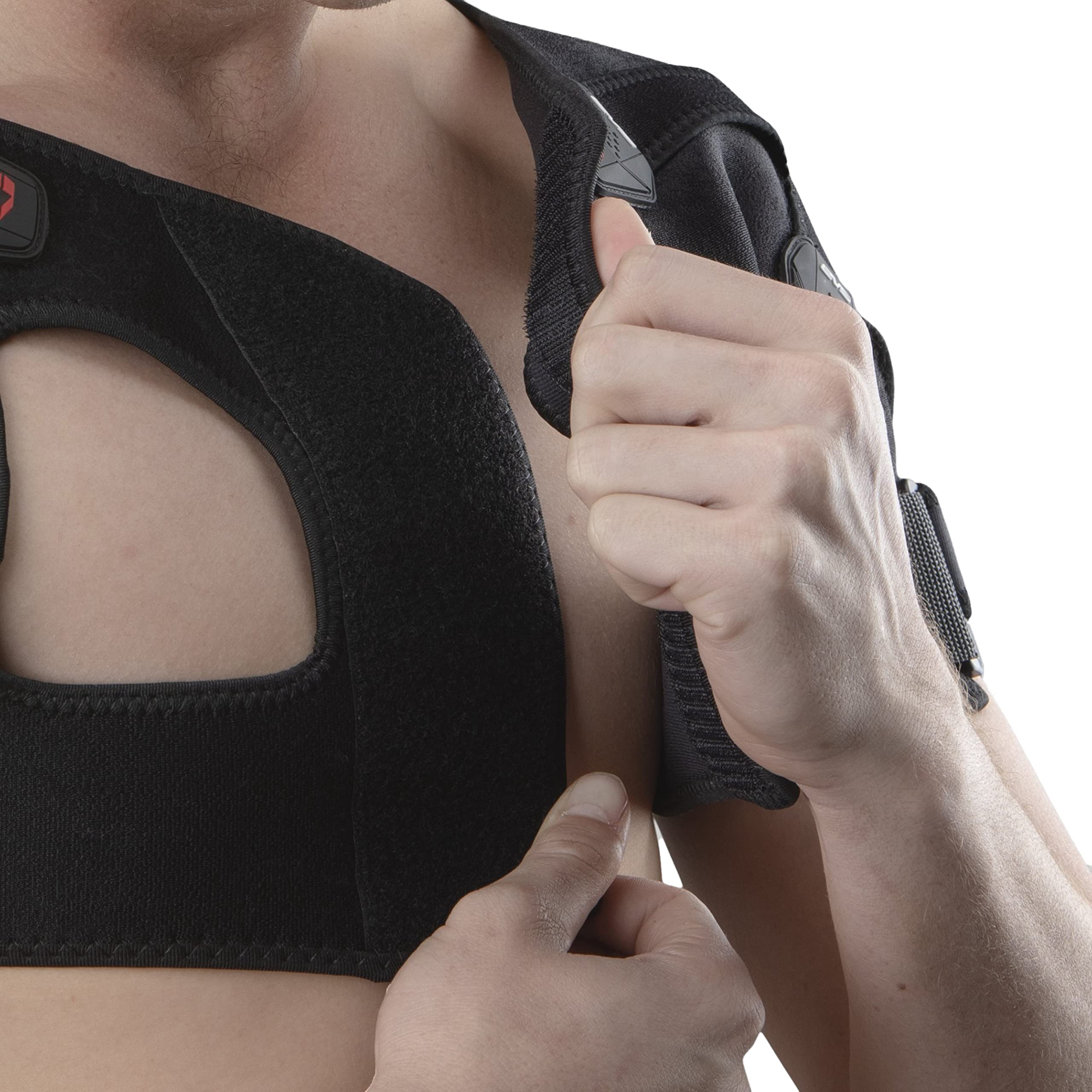 EVS SB05 Large Shoulder Brace for Motorcross - Black Mesh Fabric