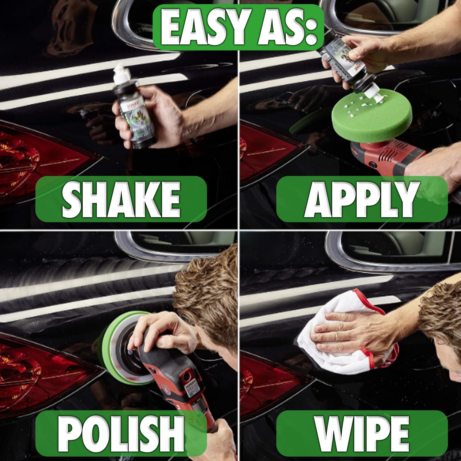 SONAX Perfect Finish 250ml - Scratch & Swirl Remover Polish for Paint Correction, High Gloss Black Paint Polish, No Fillers, 8.45 fl oz