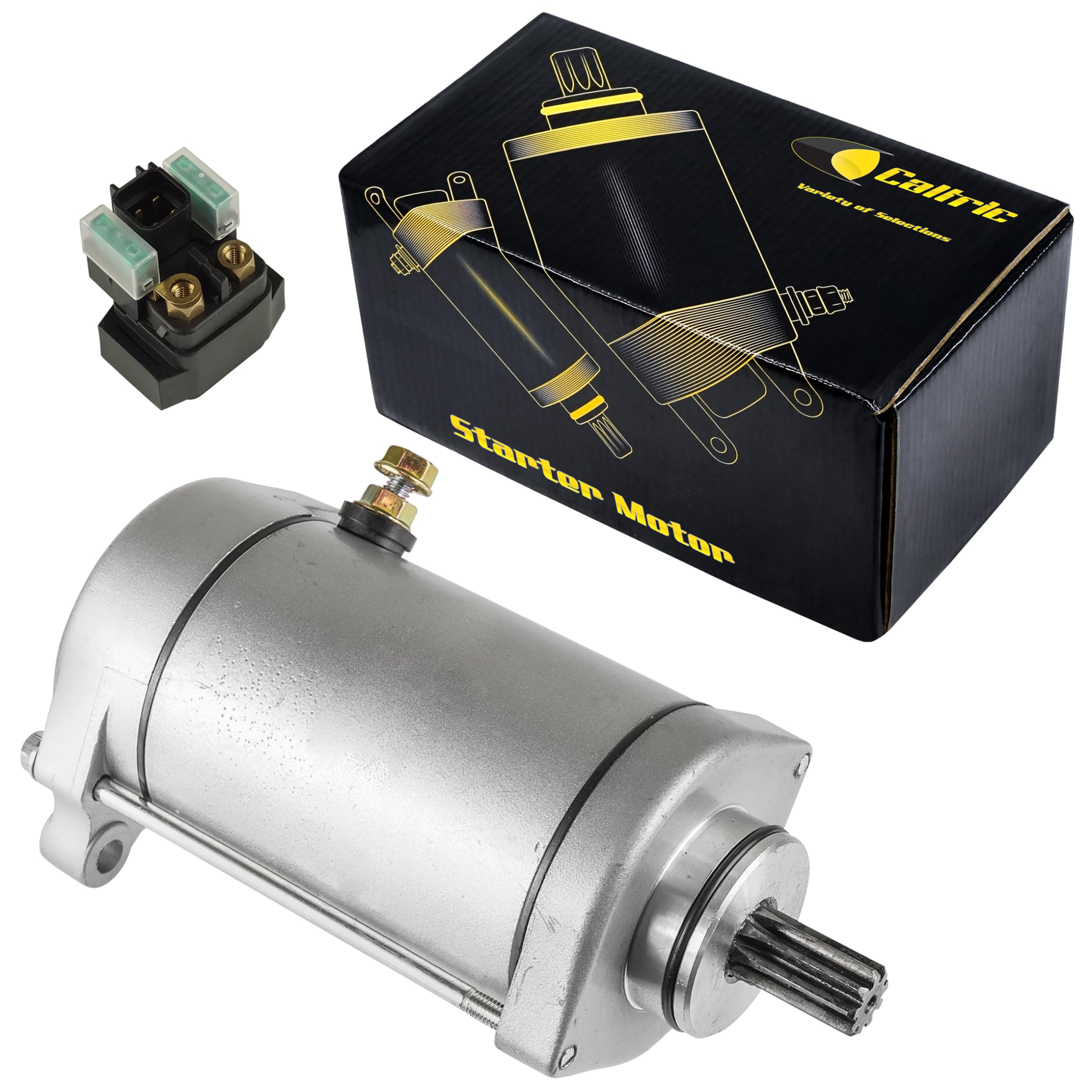 Caltric Starter & Relay Solenoid Compatible With Suzuki Vl1500 Vl1500B Intruder 1500 1998-2004