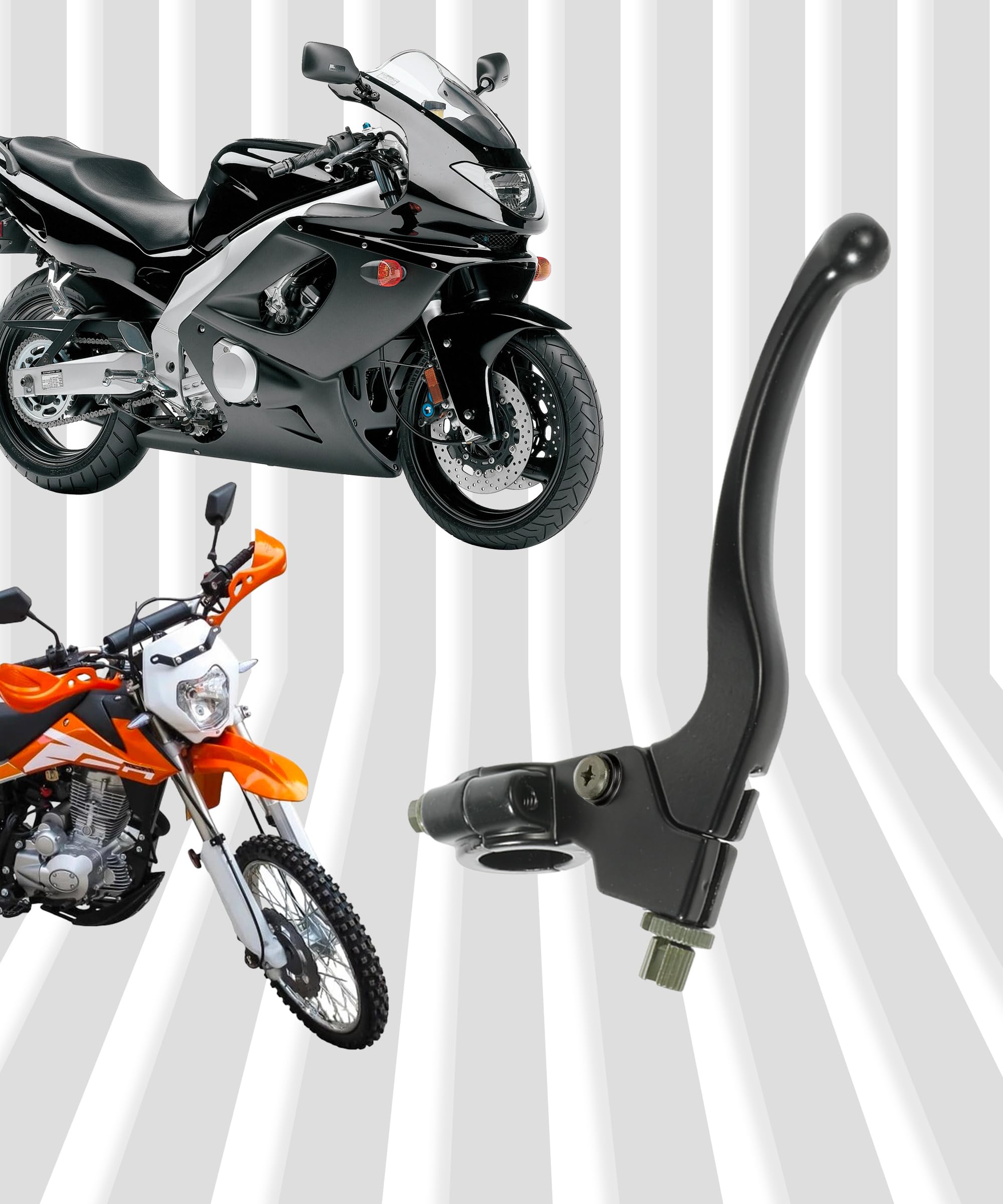 bylikeho Clutch Lever,Left Brake Handle Clutch Lever Perch,Car Accessories Motorcycle Handlebar Folding Clutch Lever Perch for 1