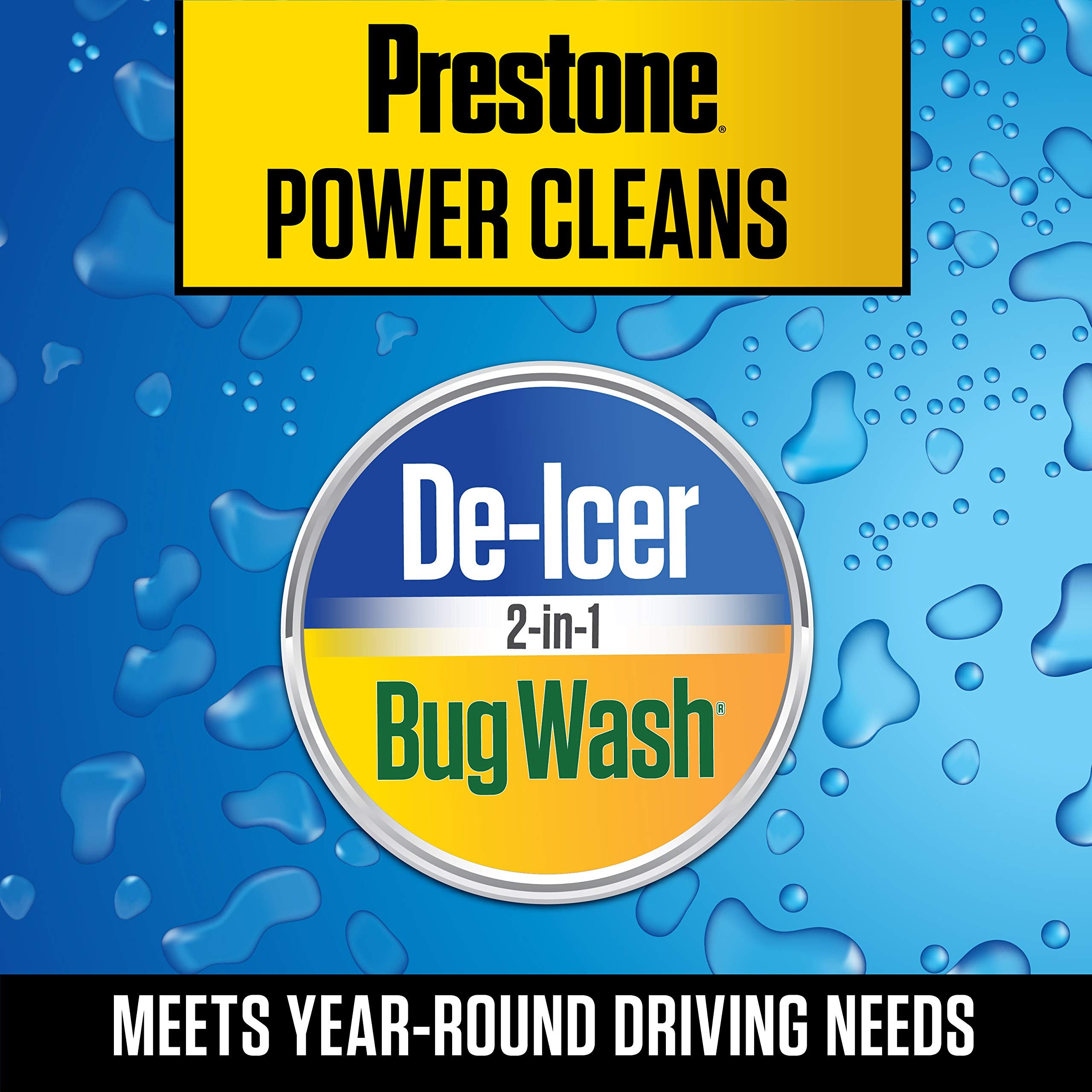 Prestone As658 Deluxe 2-In-1 Windshield Washer Fluid, 1 Gallon
