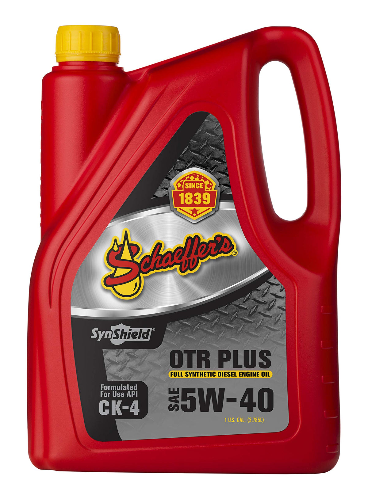 Schaeffer Manufacturing Co. 9000Ck4-006S Synshield Otr Plus Full Synthetic Diesel Engine Oil 5W-40, 1-Gallon Bottle