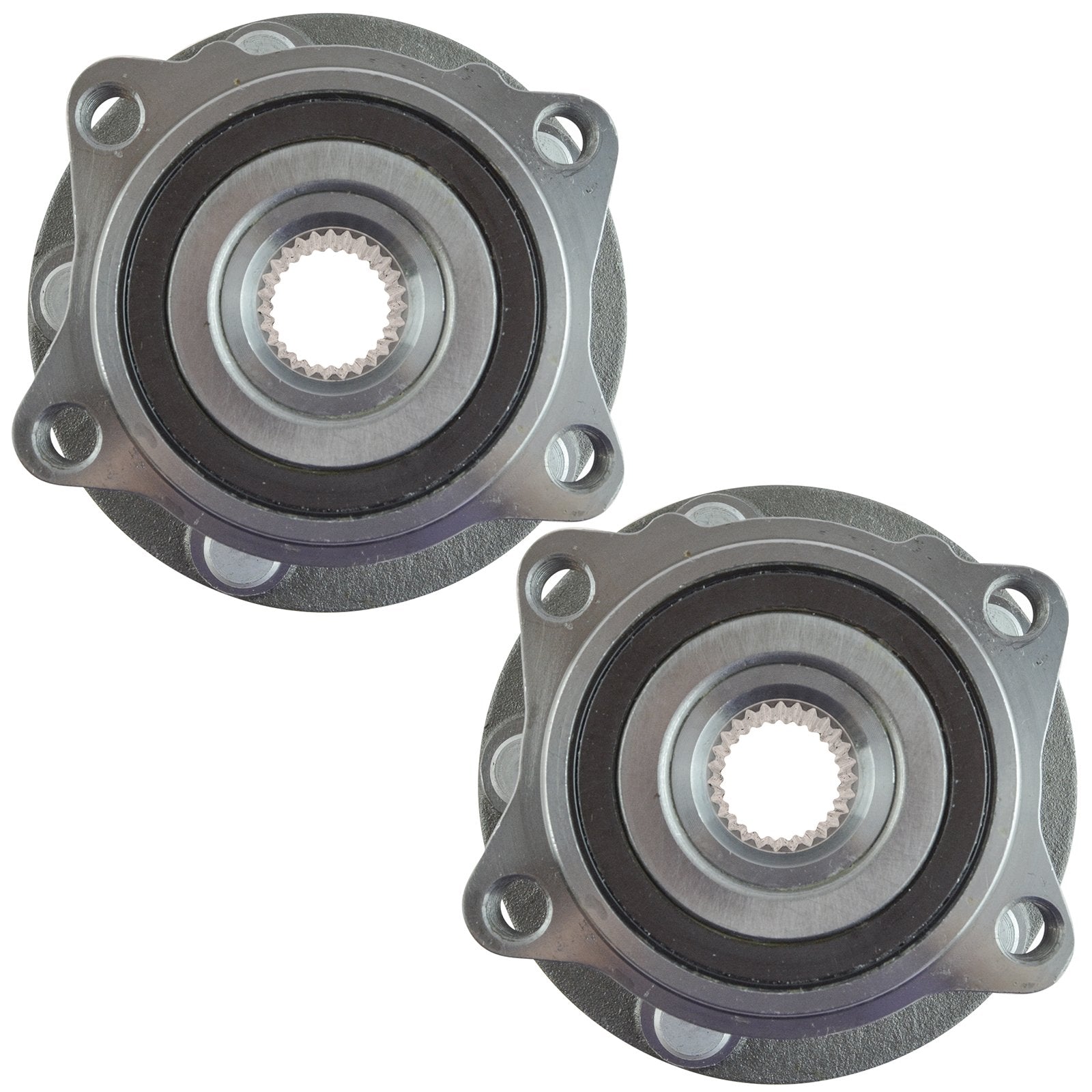 Trq Rear Wheel Hub Bearings Assembly Set Compatible With 2008-2015 Mitsubishi Lancer 2007-2012 Outlander 2011-2012 Outlander Spo