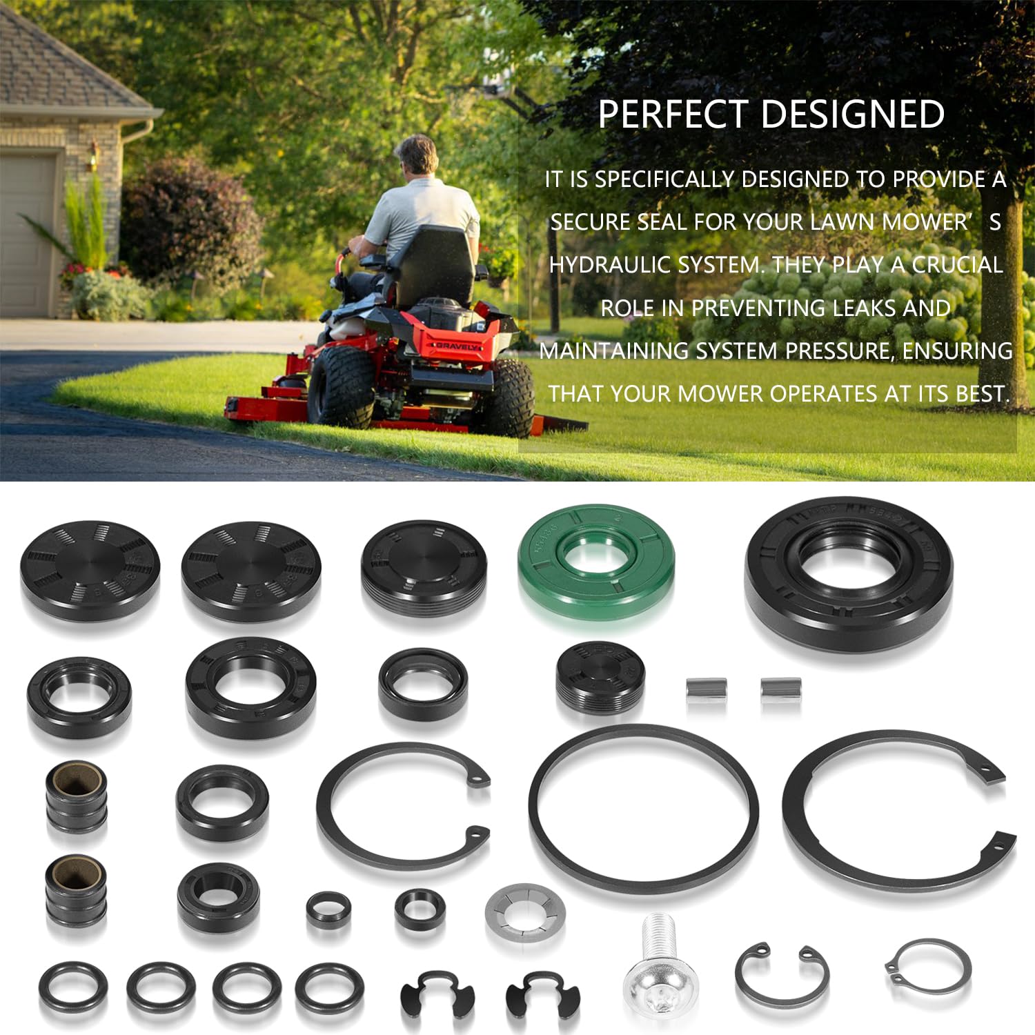 besttruck 72994 Transmission Seal Kit for ZT-2800, ZT-3100, ZT-3400 - Replaces Hydro-Gear 71410, 73107 - Perfect