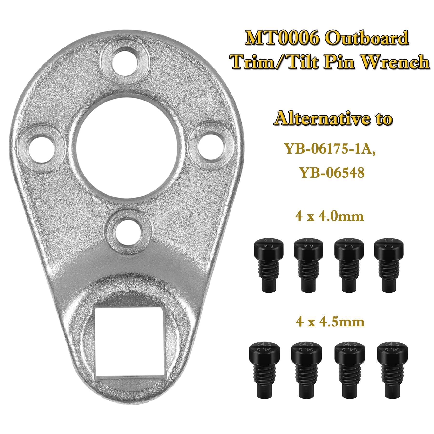 V-Sek 115225Fs Fast Strike Power Trim Motor Seal Kit & Outboard Trim/Tilt Pin Wrench Mt0006 32Mm X 4Mm/4.5Mm (Yb-06175-1A) Compatible With Yamaha Suzuki Johnson Evinrude O-Rings