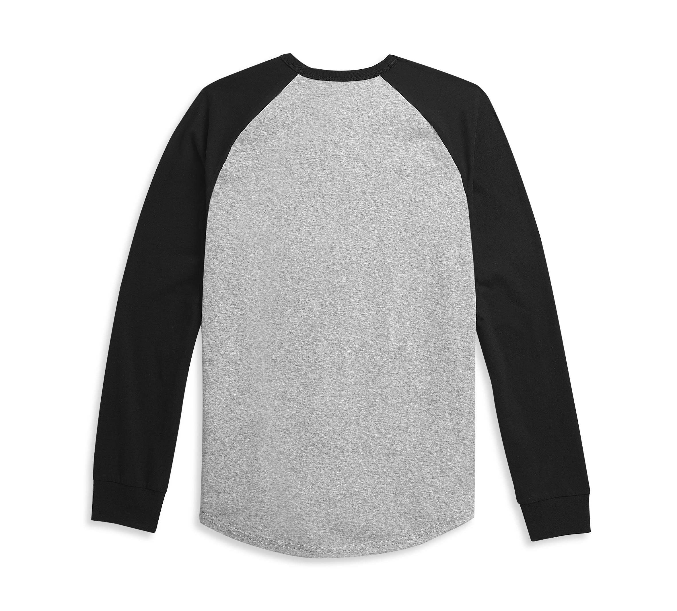 Harley-Davidson Racing Men'S Race Logo Baseball T-Shirt, Gray - 96318-21Vm (Large)