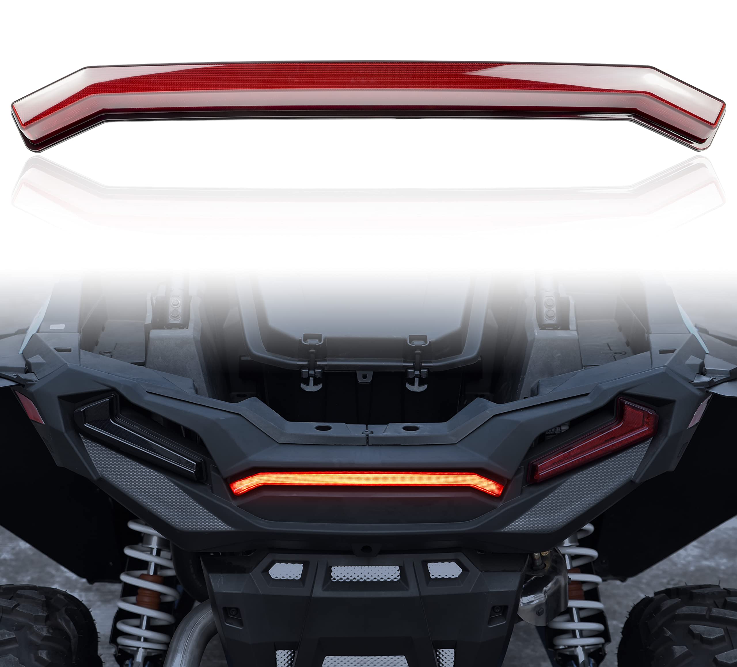 Ldetxy Led Center Tail Light For Sportsman/Rzr Xp 1000 Turbo, Rear Center Accent Lamp Taillight Brake Light Assembly For Polaris