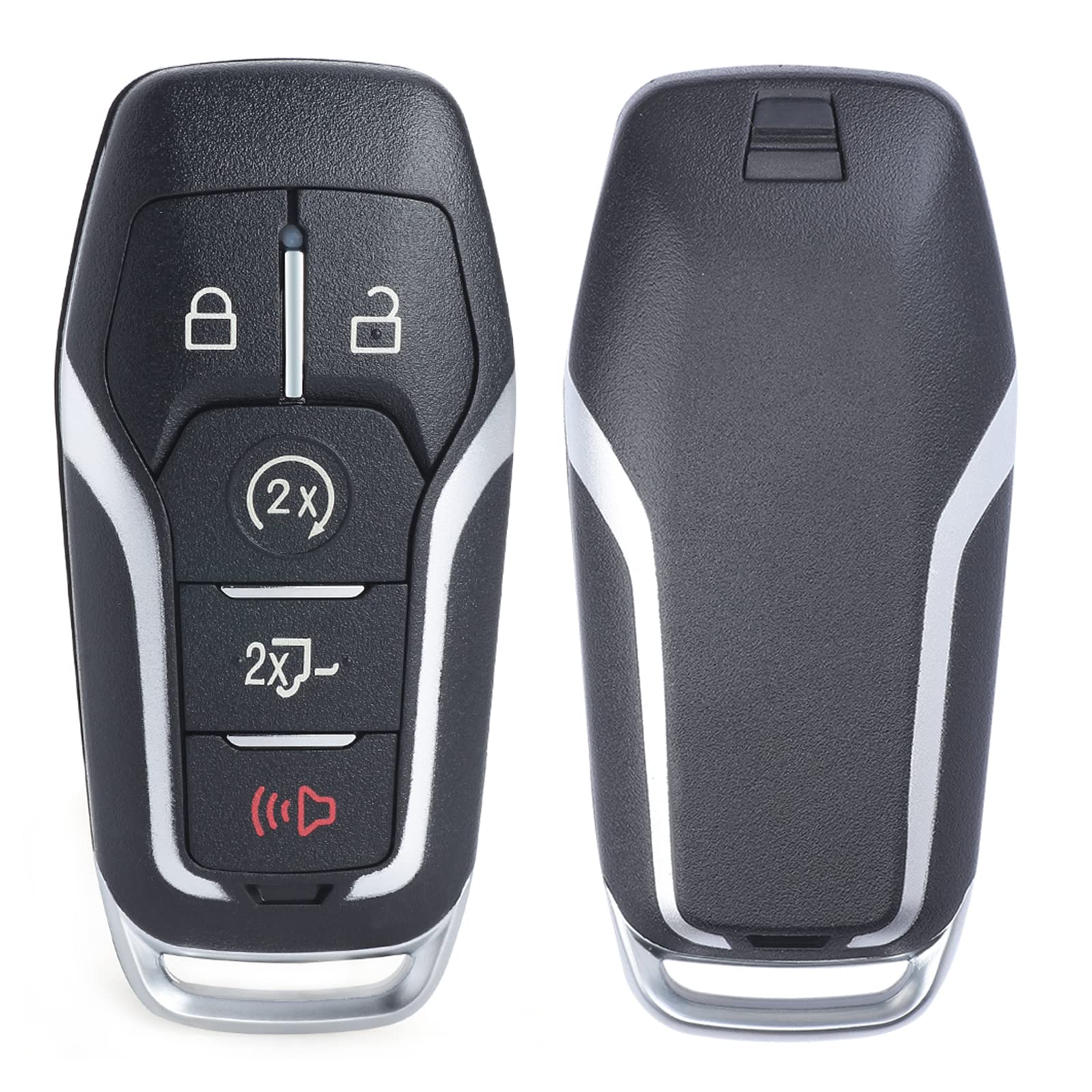 Keymall Remote Key Fob Case Shell for Ford F150/F250 2015-2017, 5 Buttons, FCC ID: M3N-A2C31243300, Key Shell Cover