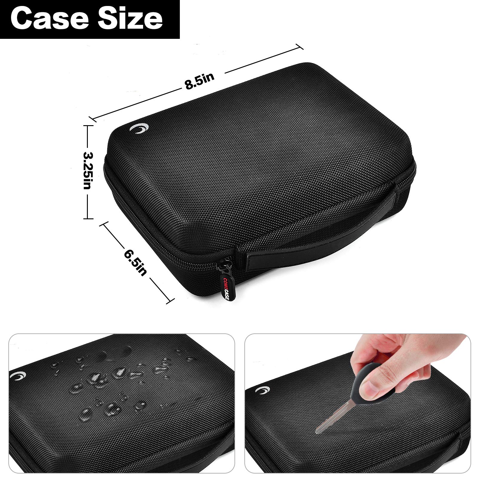 Case For Halo Bolt 58830/57720 Mwh Portable Phone Laptop Charger Car Jump Starter, Power Bank Storage Holder With Mesh Pocket For Ac Outlet, Car Charger And Accessories (Not For Halo Bolt Air)