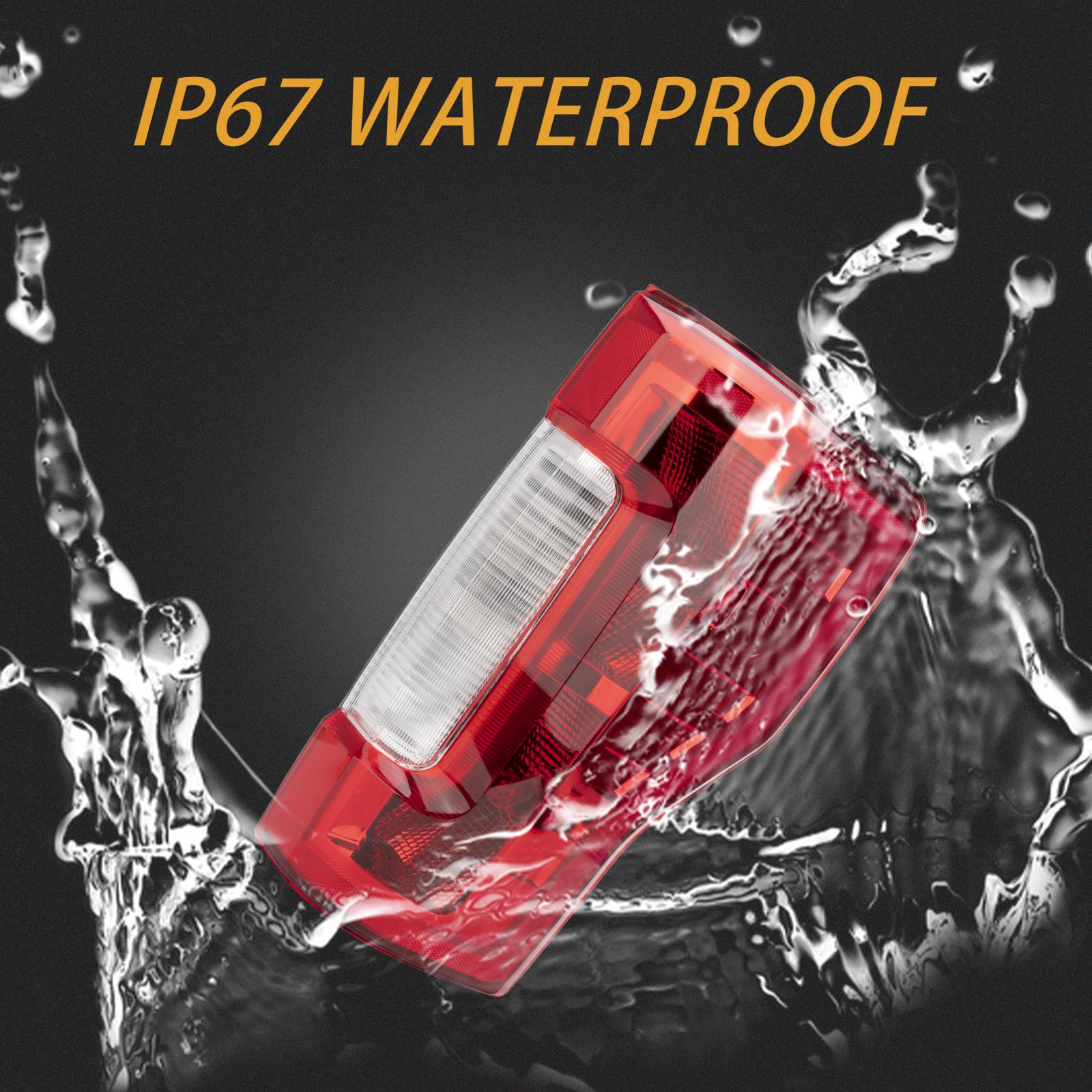 Left Driver Side Rear Tail Light Assembly Compatible With 2017-2019 Ford F-250 F-350 Super Duty Tail Light Rear Brake Lamps Repl