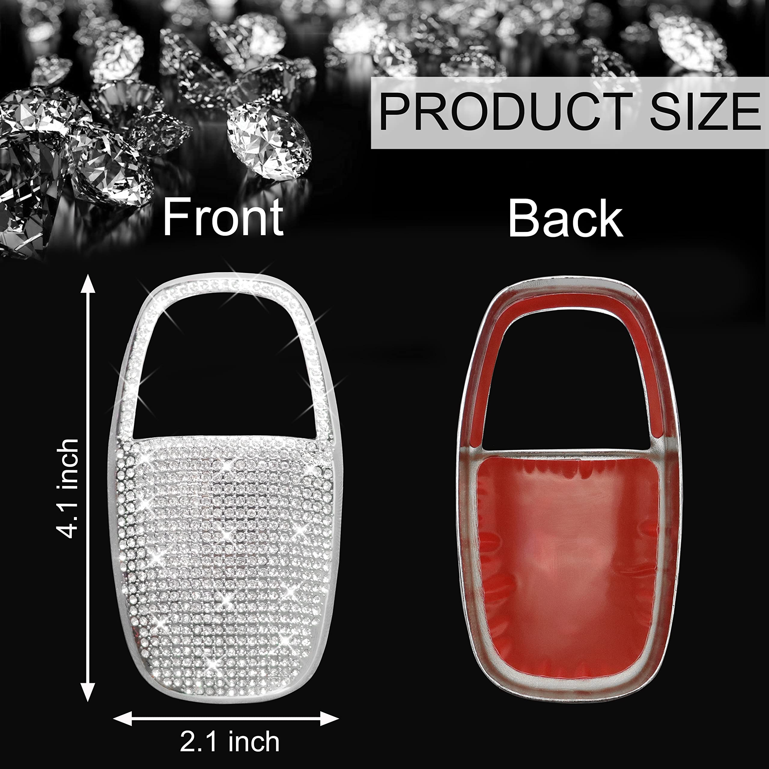 Senshine Gear Shift Knob Head Cover Bling Trim For Dodge Charger Challenger Accessories 2015-2023 2024 Durango 2016-2024 2025 Ab