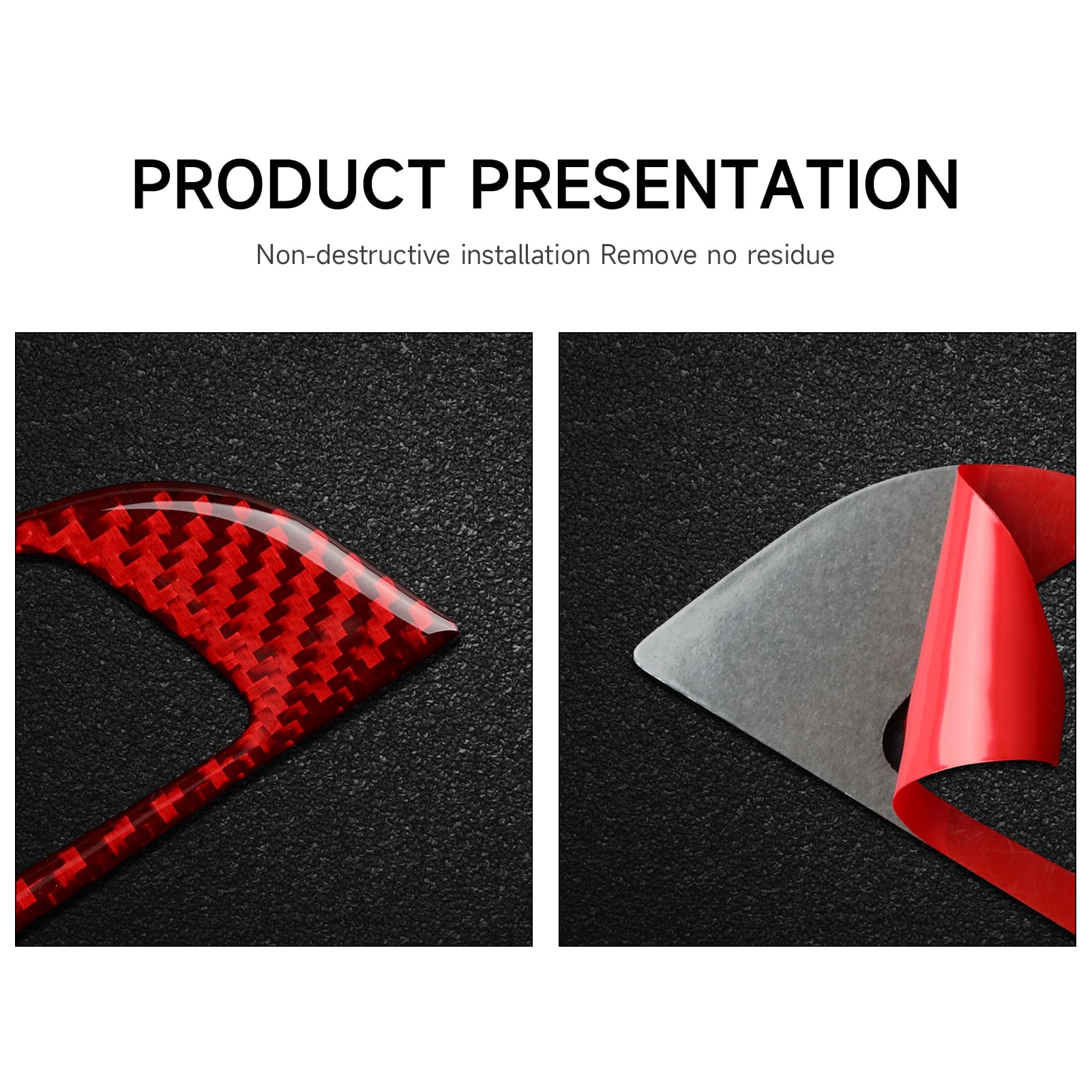 2Pcs Car Steering Trim Sticker Cover Carbon Fiber Decal Fits For Alfa Romeo Giulia 952 Stelvio 949 2016 2017 2018 2019 Interior