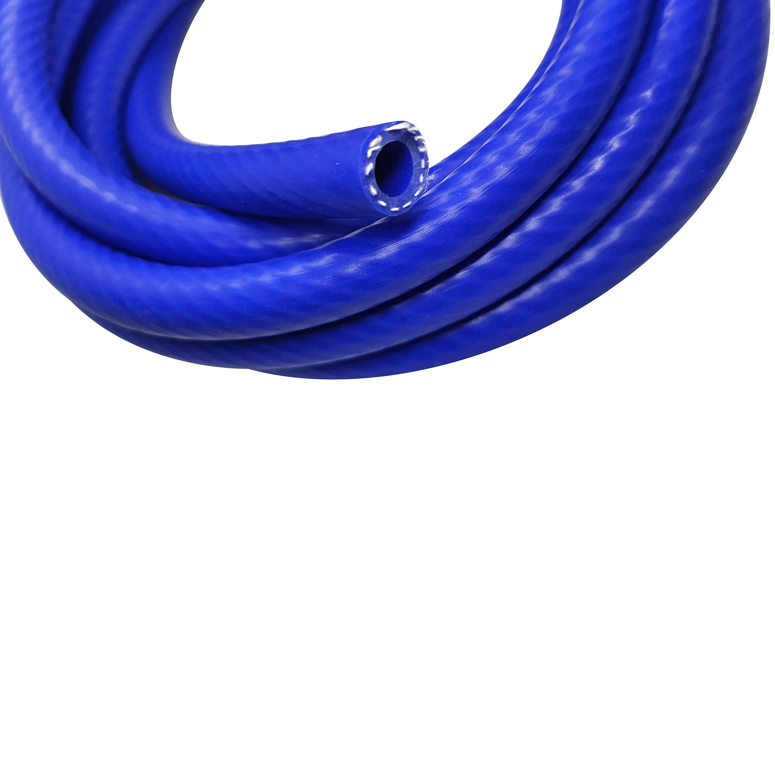 Silicone Hose Tube 1-Ply Reinforced Line Universal 5/16' (8Mm) Id High Performance 60 Psi Max Pressure High Temperature 9/16' Od, 10 Feet