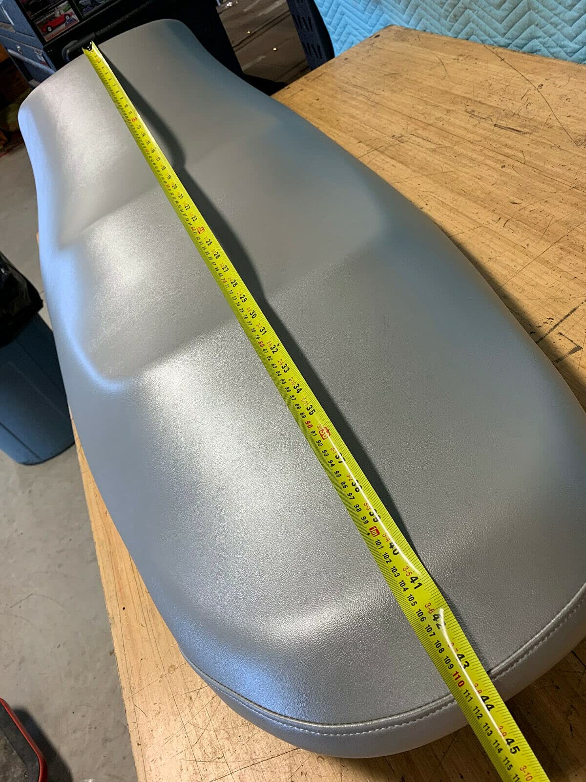 Seat Cover Silver, Custom Fit For Yamaha Waverunner Vx110 2004-14, Replacement Seat Cover In 4-Way Stretch Marine Vinyl, 038A, N