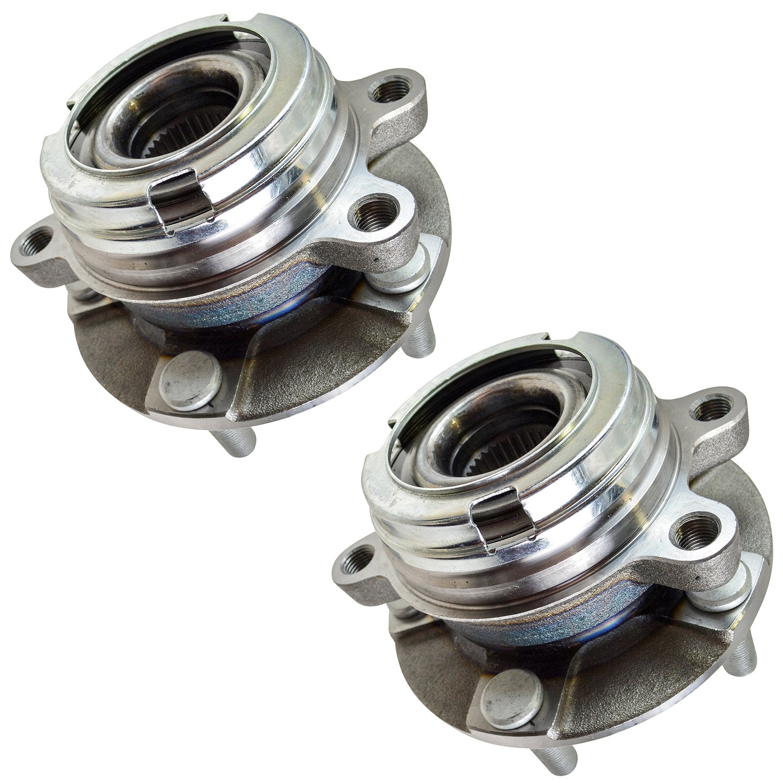 Trq Front Wheel Hub Bearings Assembly Set Compatible With 2013 Infiniti Jx35 2019-2021 Qx50 2014-2020 Qx60 2007-2018 Nissan Alti