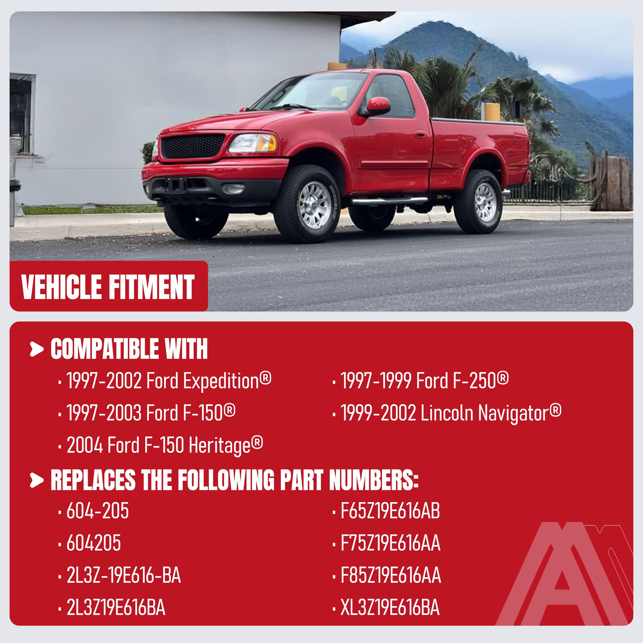 Hvac Blend Door Actuator - Replaces 604-205, 2L3Z19E616Ba, F65Z19E616Ab - Compatible With Ford And Lincoln - 1997-2003 F150, Exp