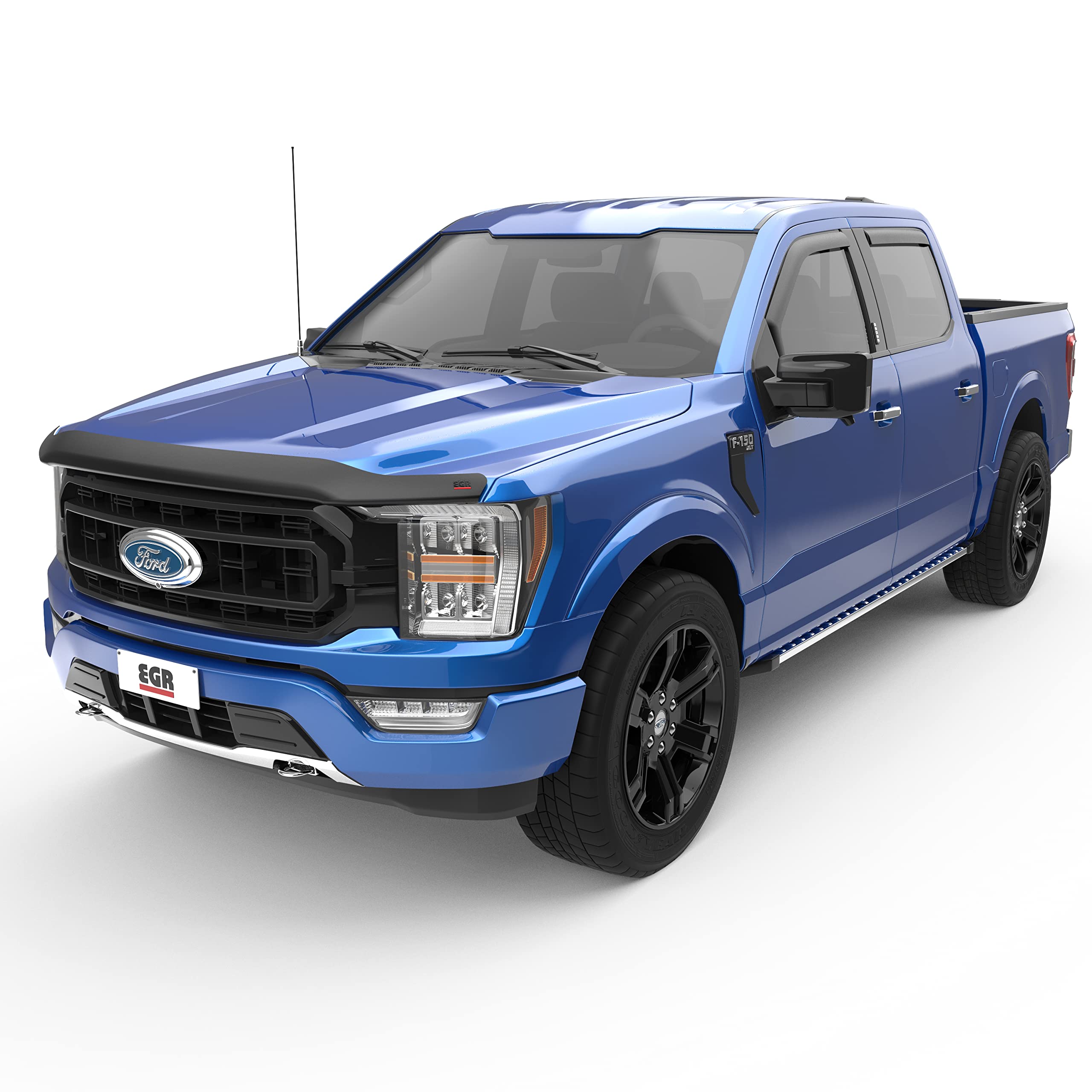 Egr 303581 Superguard Hood Guard Bug Deflector, Dark Smoke Finish, Compatible With Select Ford F-150 Modelss