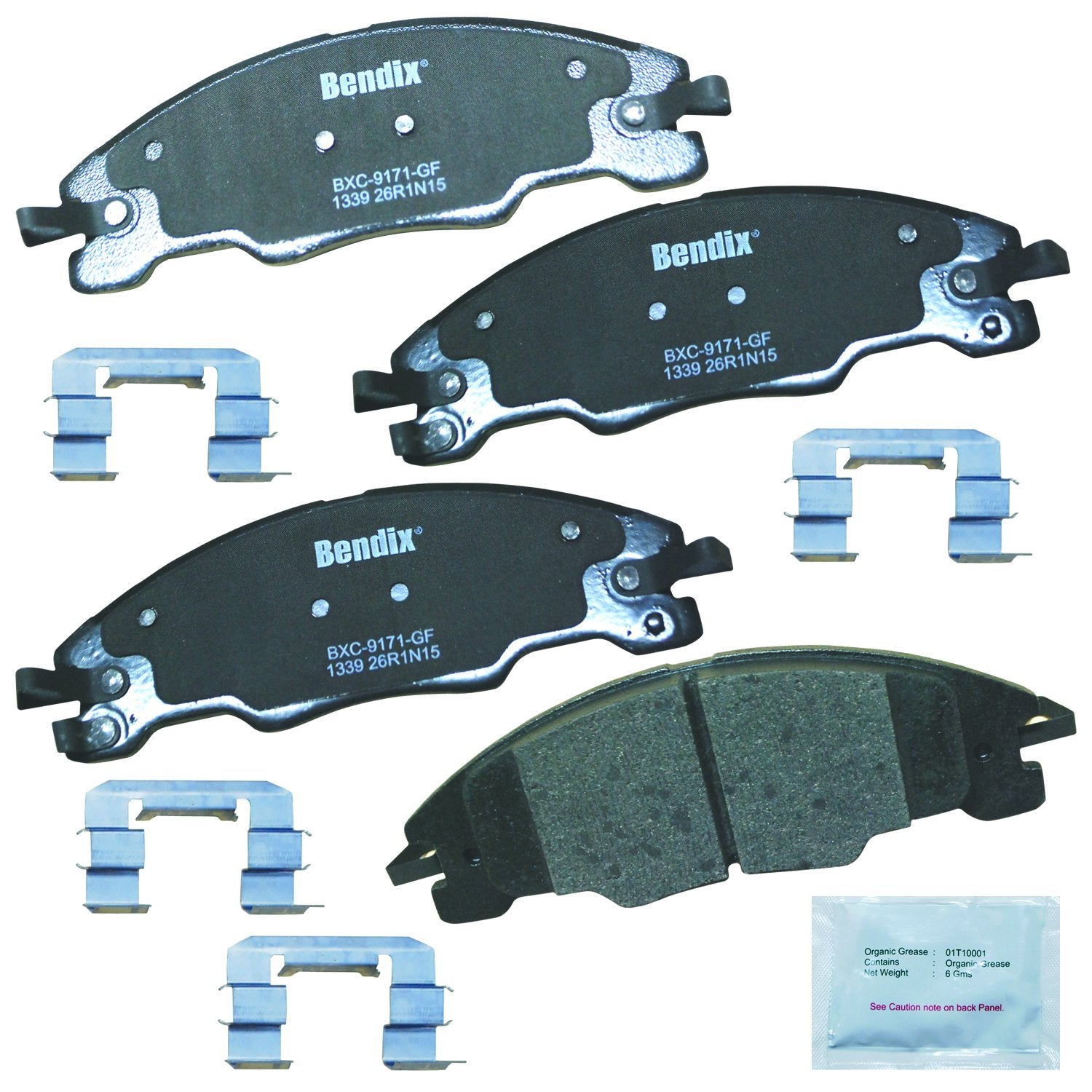 Bendix Priority1 Cfc1339 Ceramic Front Brake Pads For Ford Focus 2011-2008