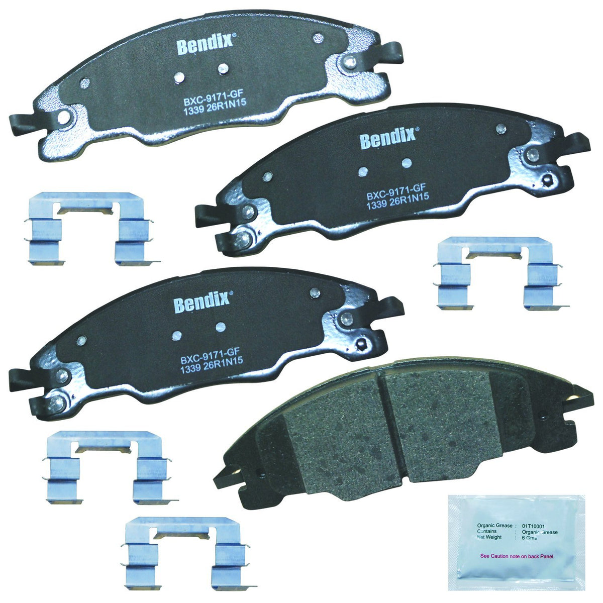 Bendix Priority1 Cfc1339 Ceramic Front Brake Pads For Ford Focus 2011-2008