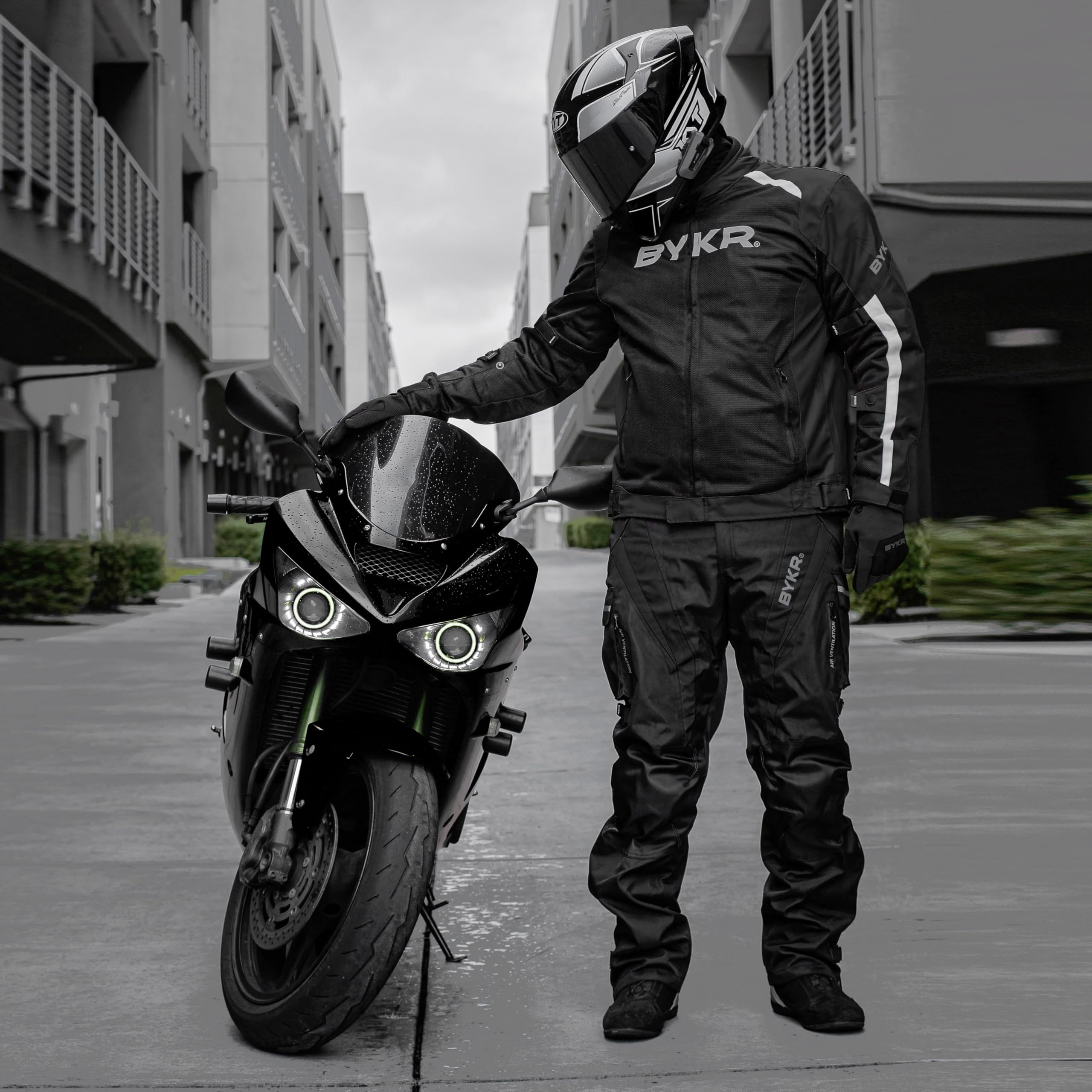 Bykr All-Weather Motorcycle Gloves For Men & Women - Protection For Dirt Bike, Bmx, Mx, And Atv Riding - Black Xl