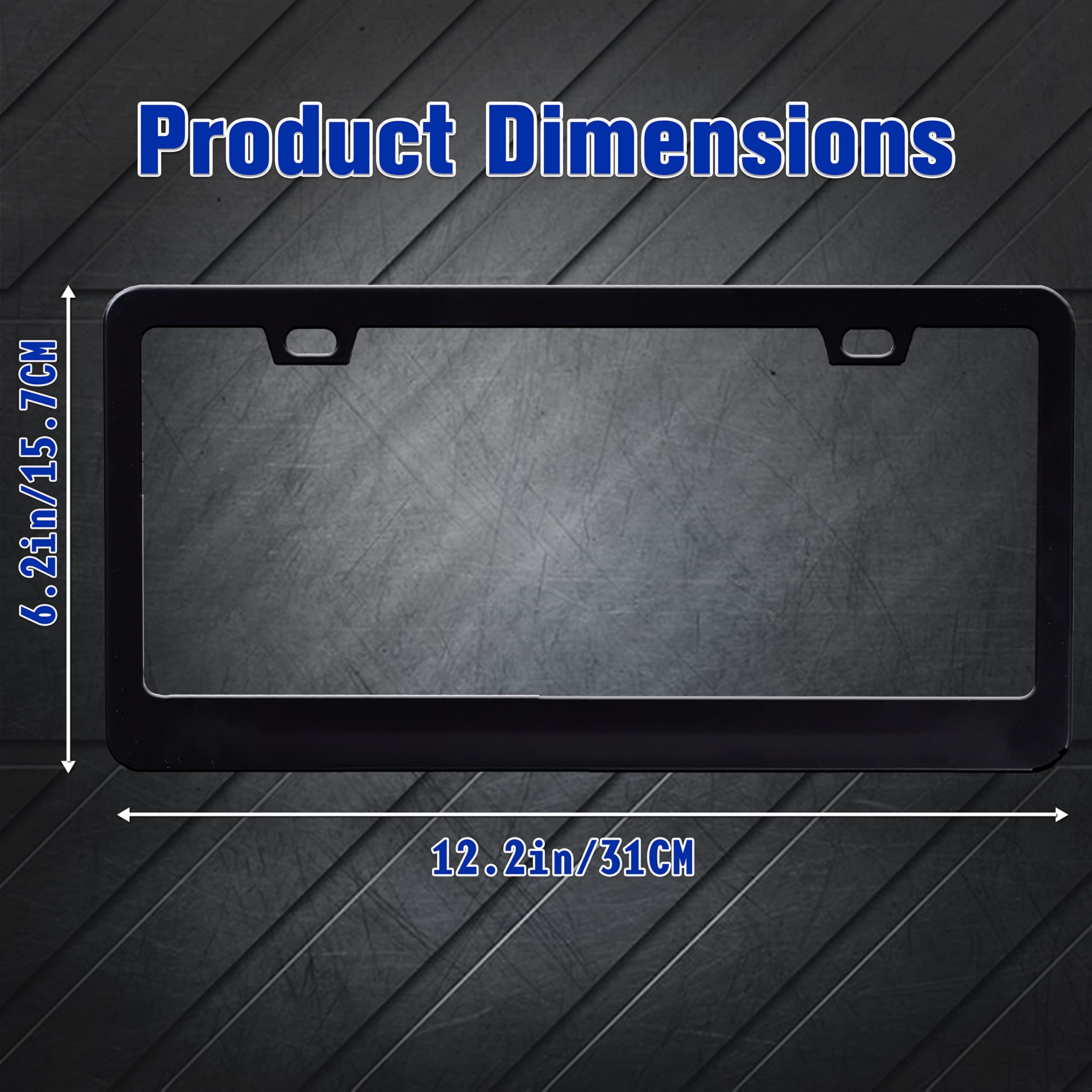 Sea Beach Slippers License Plate Frame Hawaiian Palm Tree License Plate Frames Personalise Stainless Steel Funny Design Compatib