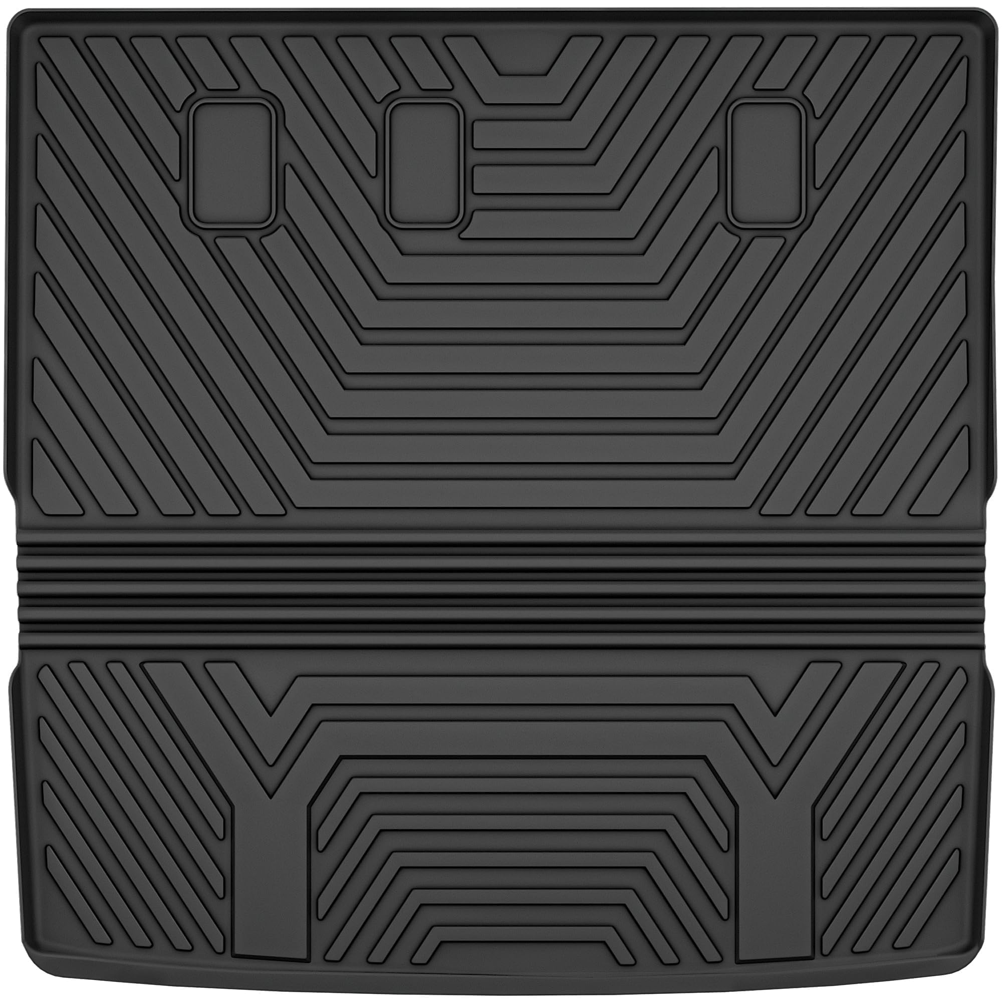 Yitamotor Cargo Trunk Liner Compatible With 2023-2025 Honda Pilot, Cargo Mat With Backrest Mat Behind 3Rd Row Back Seat Protecto