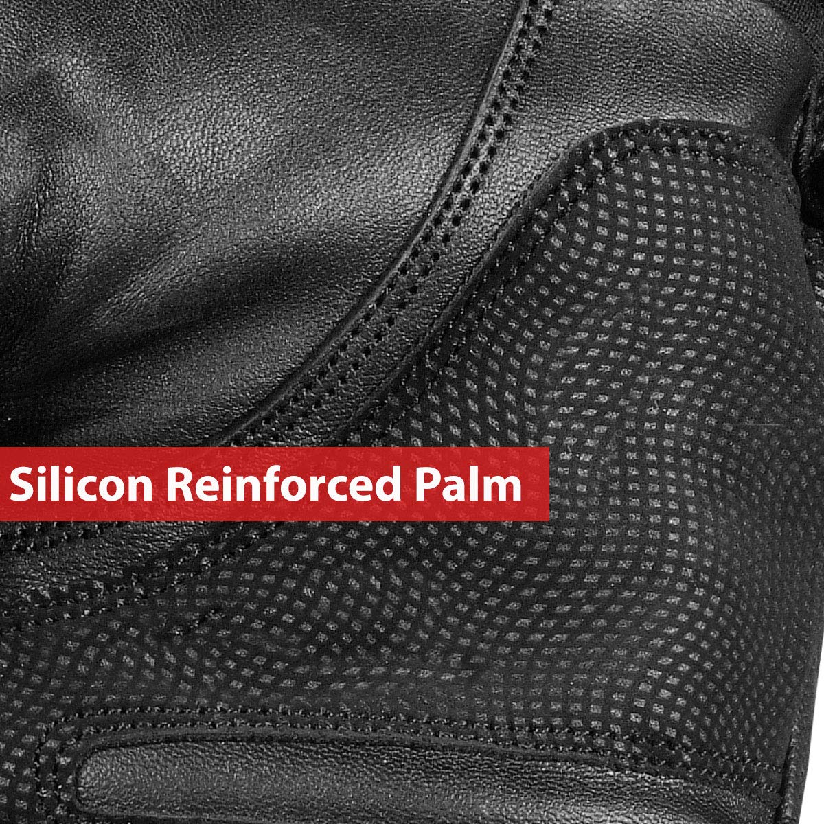 Jackets 4 Bikes Men'S Motorcycle Tactical Premium Goat Leather & Airmesh Biker Gloves