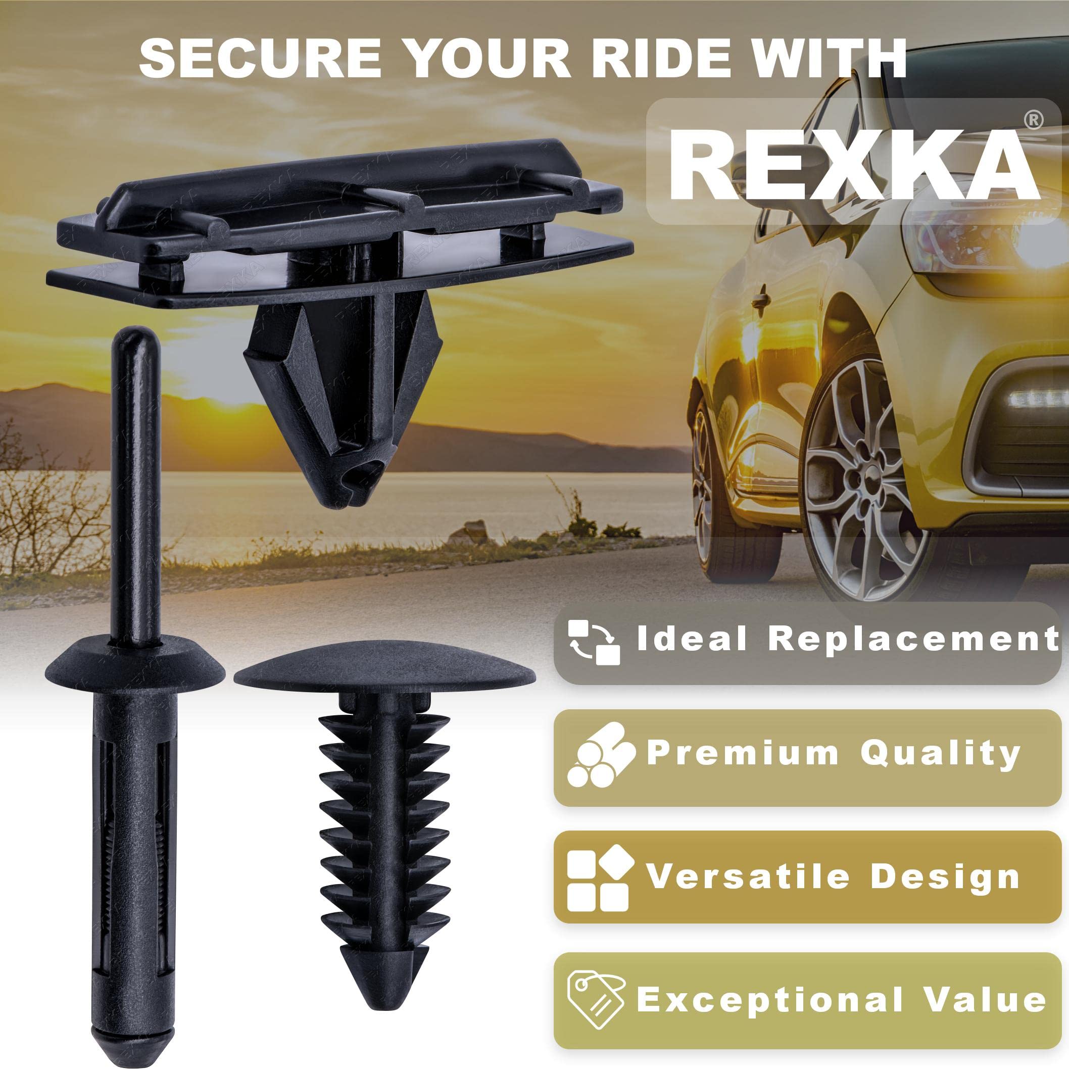 Rexka Fender Flare Hardware Kit (45pcs) for 2007-2018 Jeep Wrangler JK & Unlimited JK - OEM 68039280AA, 6030441, 650600