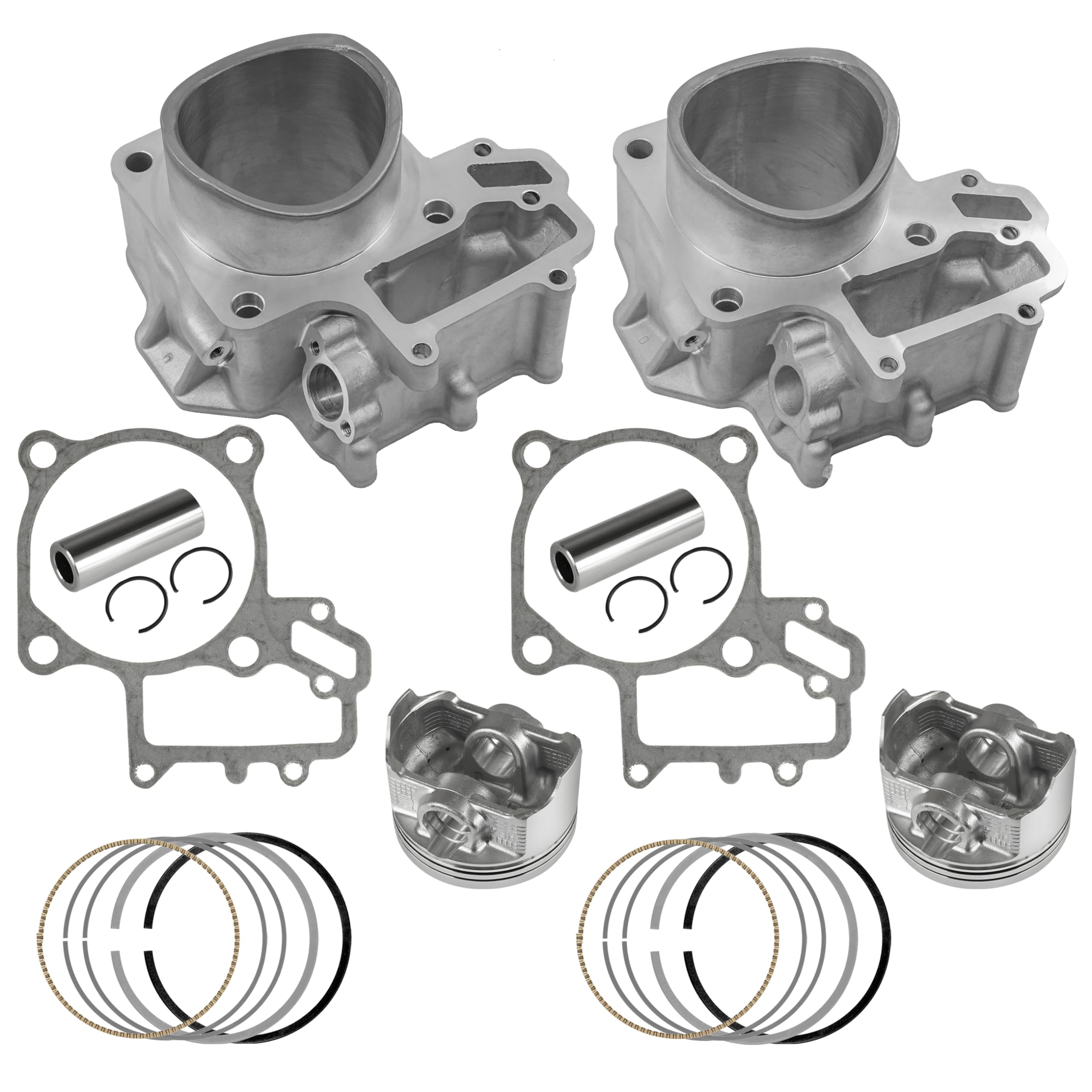 Caltric Engine Cylinders & Piston Kit Compatible with Kawasaki Brute Force 650 KVF650 4x4i 2006-2013