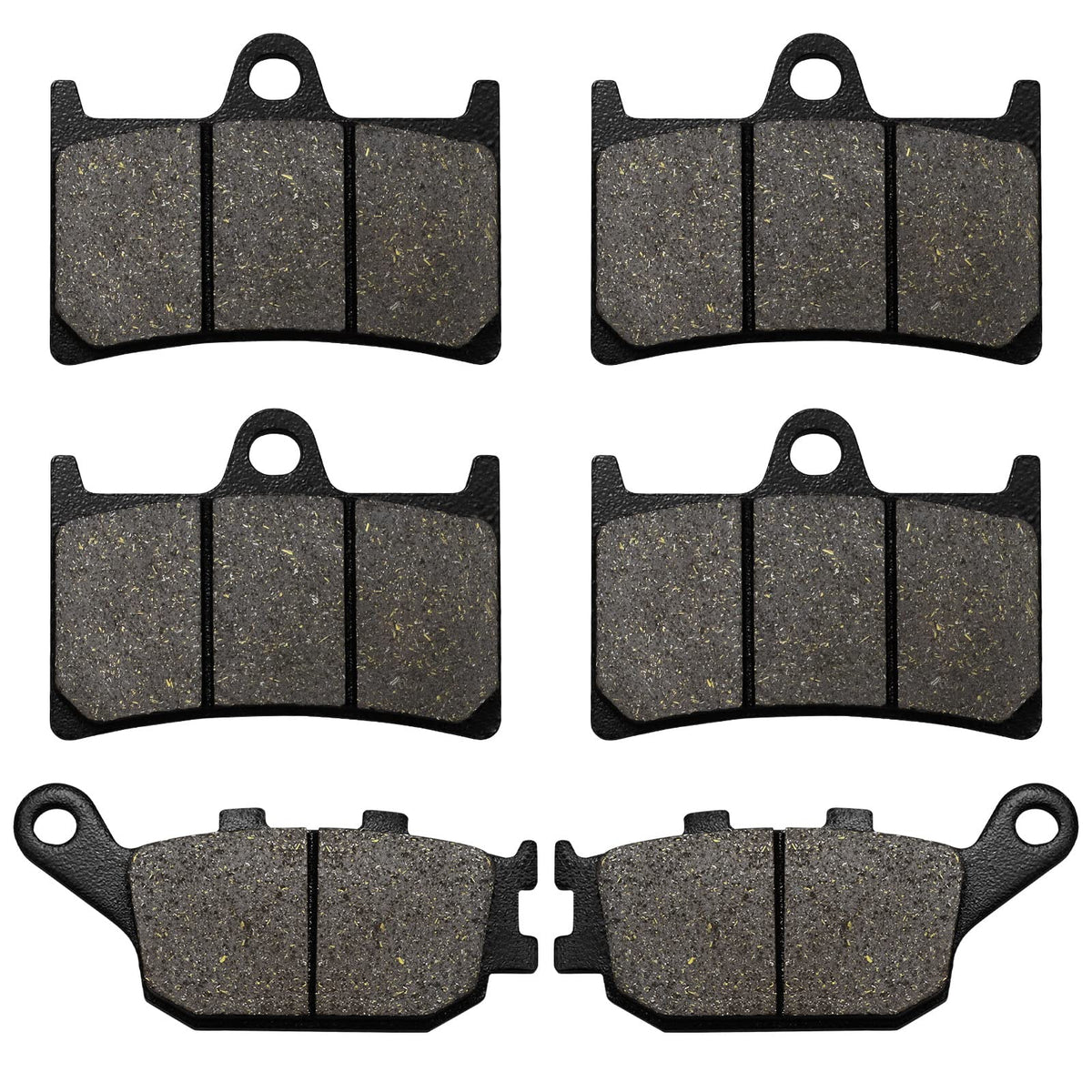 Front & Rear Brake Pads Compatible With Yamaha Fz1 Fz6 Fz8 Yzf R1/R6/R6S 2003 2004 2005 2006 2007 Yzf600R Xsr900 Xsr700 Mt07 Mt-07 A Tracer 700 Mt09 Mt-09 A