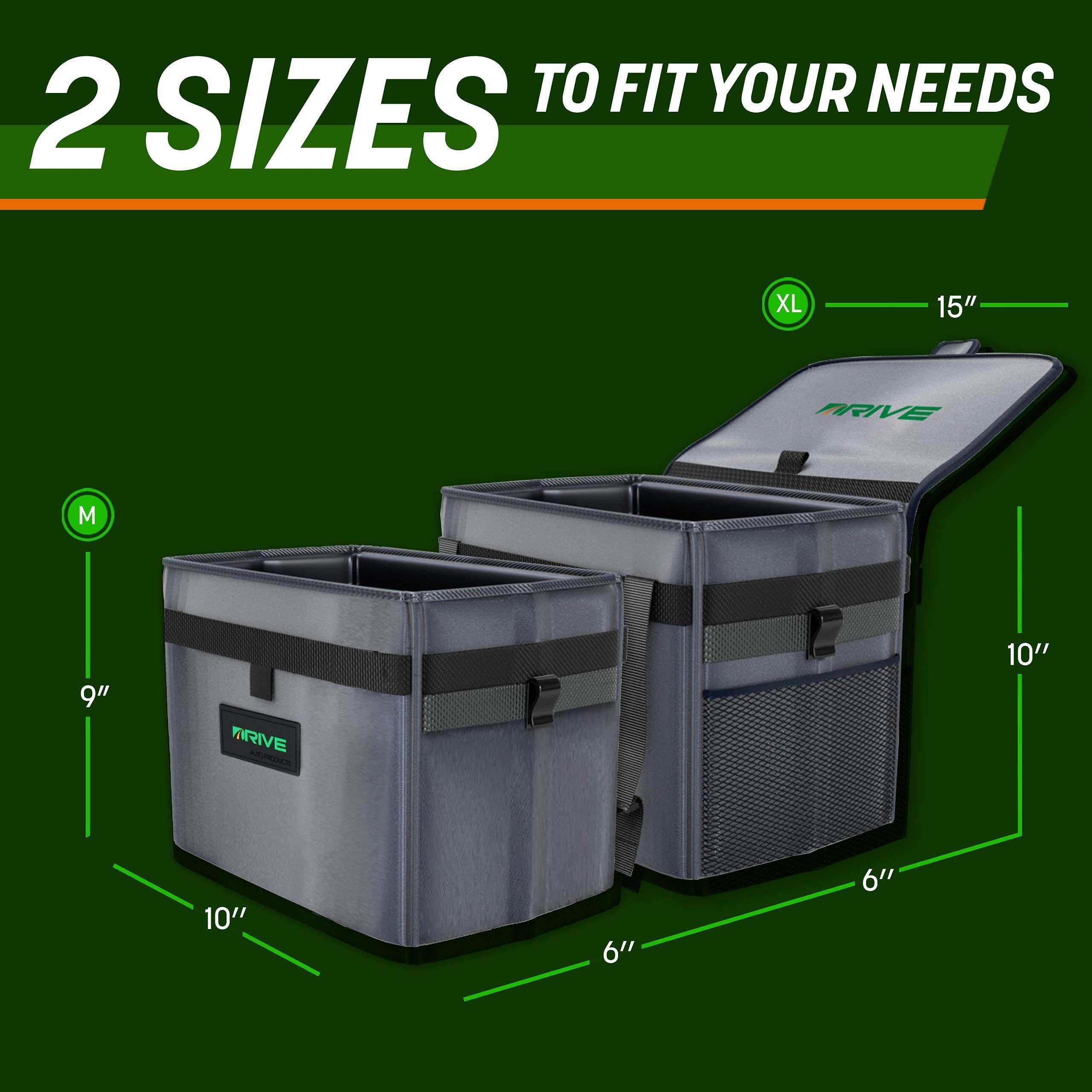 Drive Auto Car Trash Can - Leakproof, Hanging Garbage Bin With 20 Trash Bags And Pink Adjustable Strap - Truck & Car Accessories