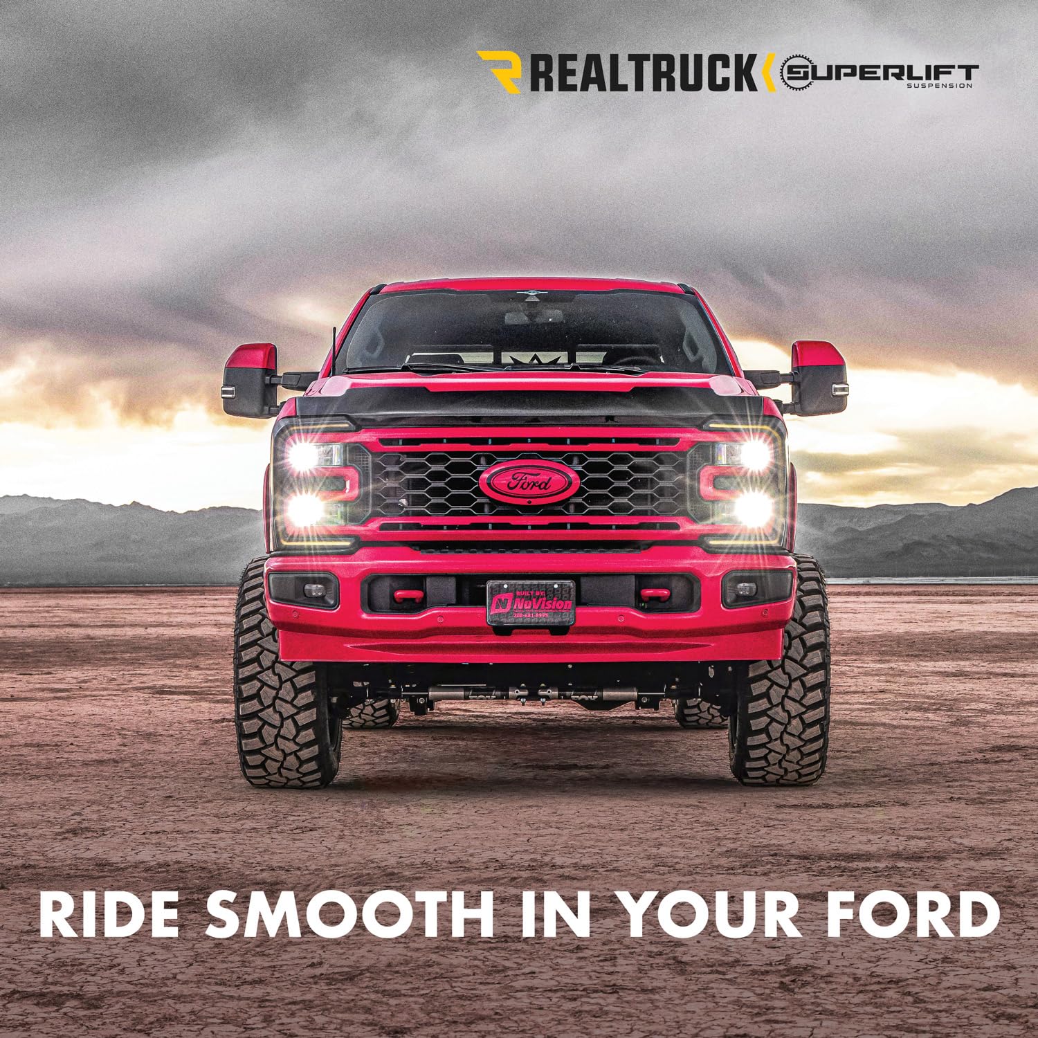 Realtruck Superlift Suspension Dual Steering Stabilizer Kit For Ford F-250/F-350 | Fox 2.0 Series Cylinders | 92743 | Fits 2005-