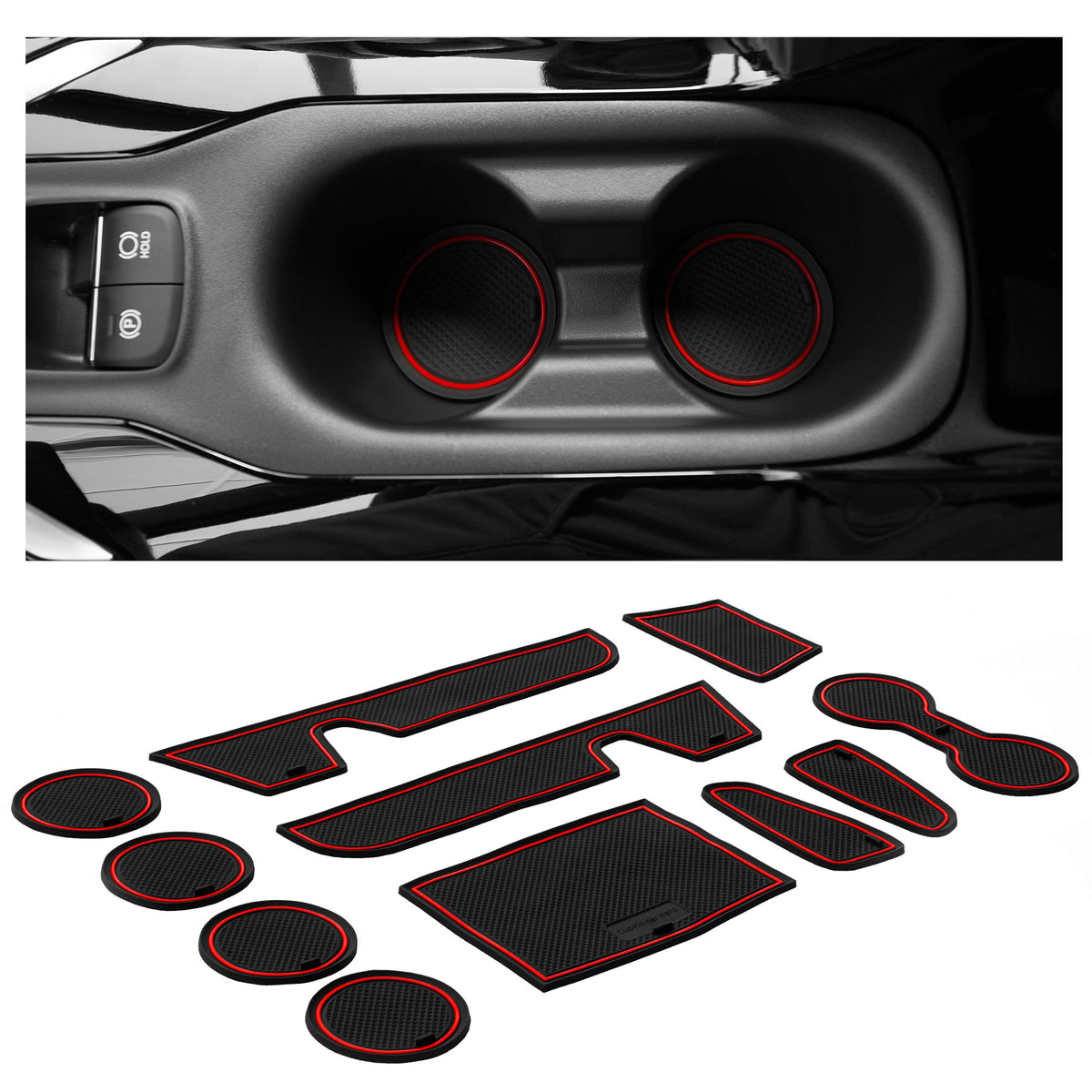 CupHolderHero Fits Toyota Corolla Hatchback 2019-2024 Accessories - Premium Custom Non-Slip Anti-Dust Cup Holder Inserts, Center