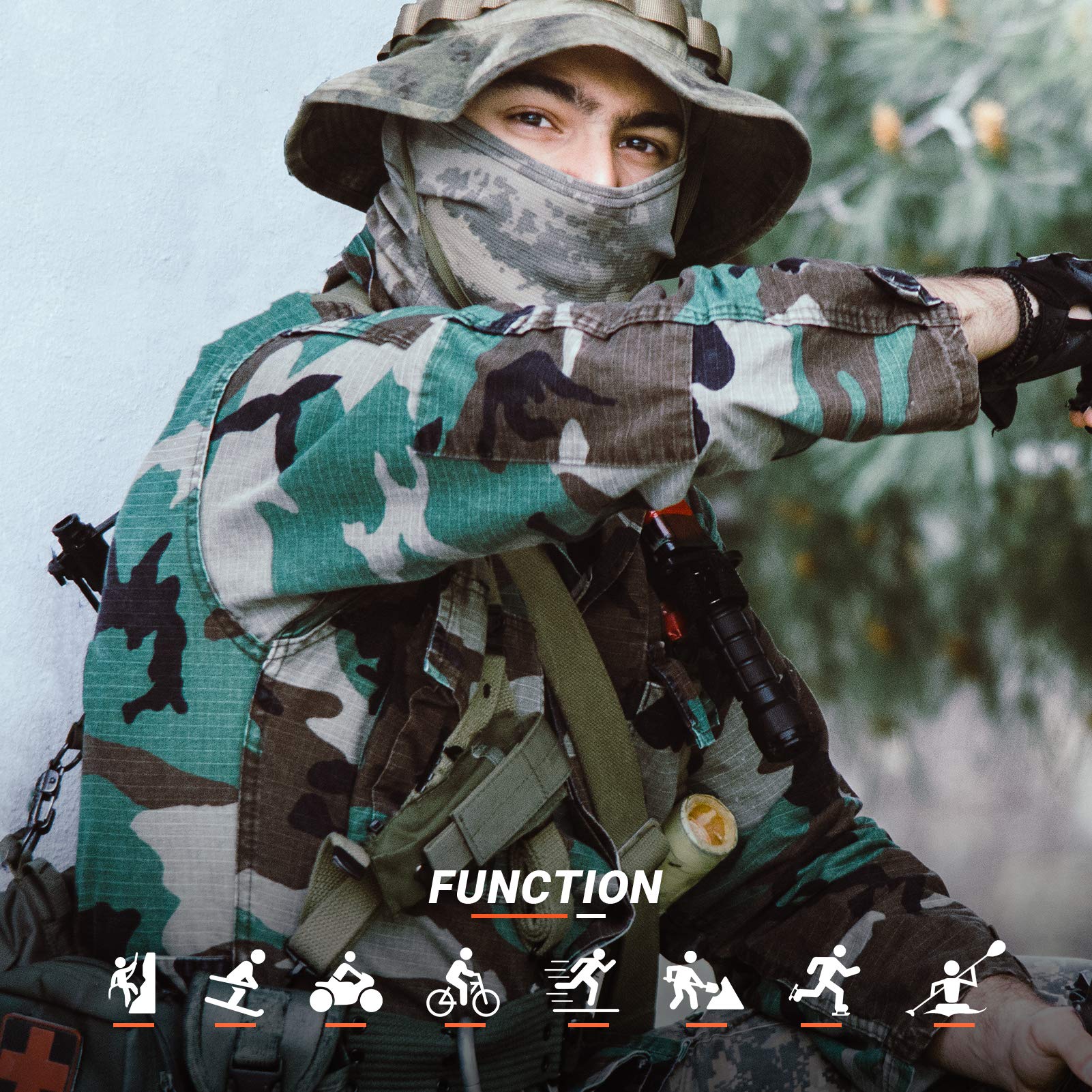 Vulkit Balaclava Face Mask Uv Protection For Women Men Lightweight Sun Tatical Hood Fishing Riding Motorcycle Sky Blue