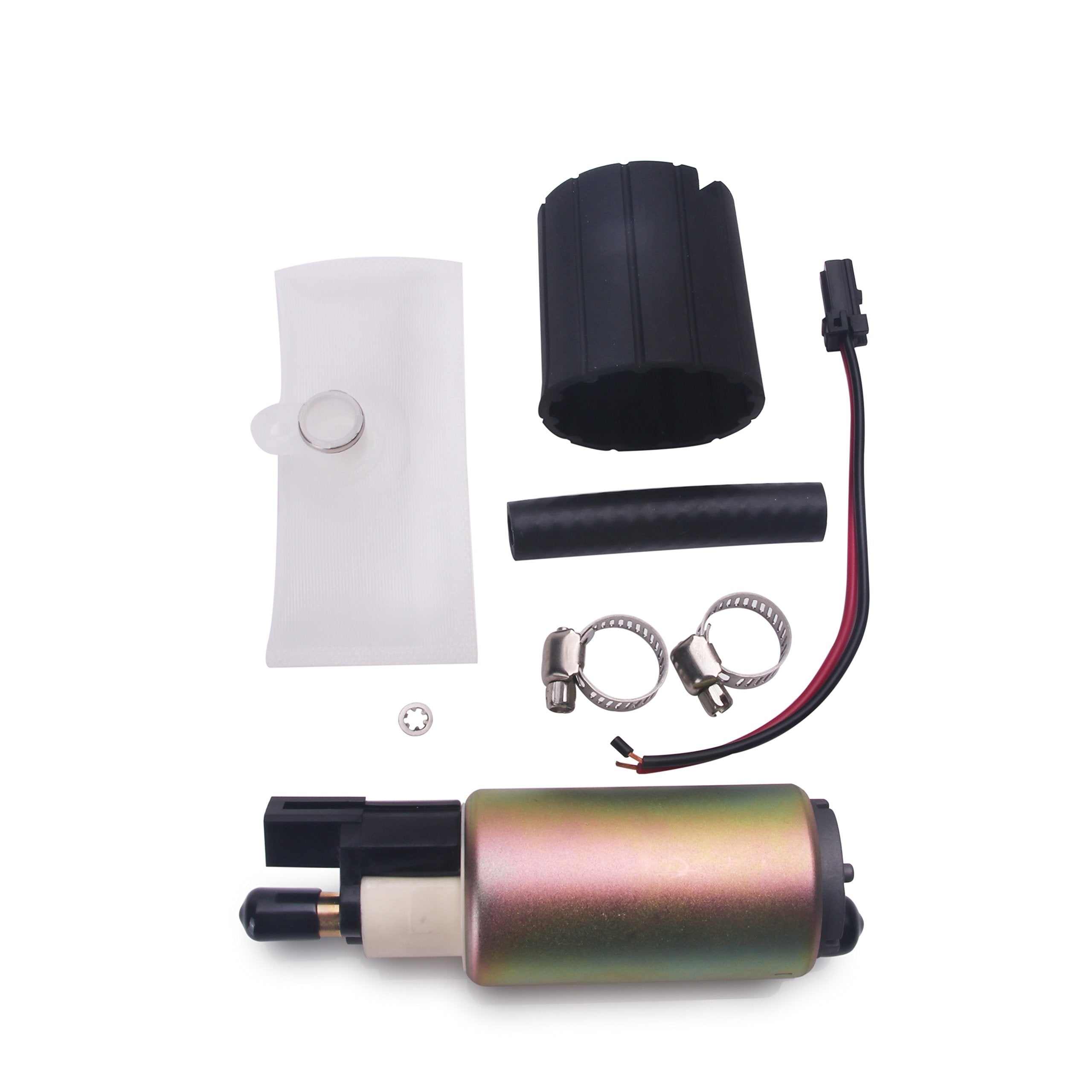 Custoneparts High Performance Aftermarket Electric Intank Fuel Pump With Installation Kit Fit 1995-2010 Ford Explorer, Fit Ford Focus, Fit Ford Mustang, V6/V8 Engines, E2157
