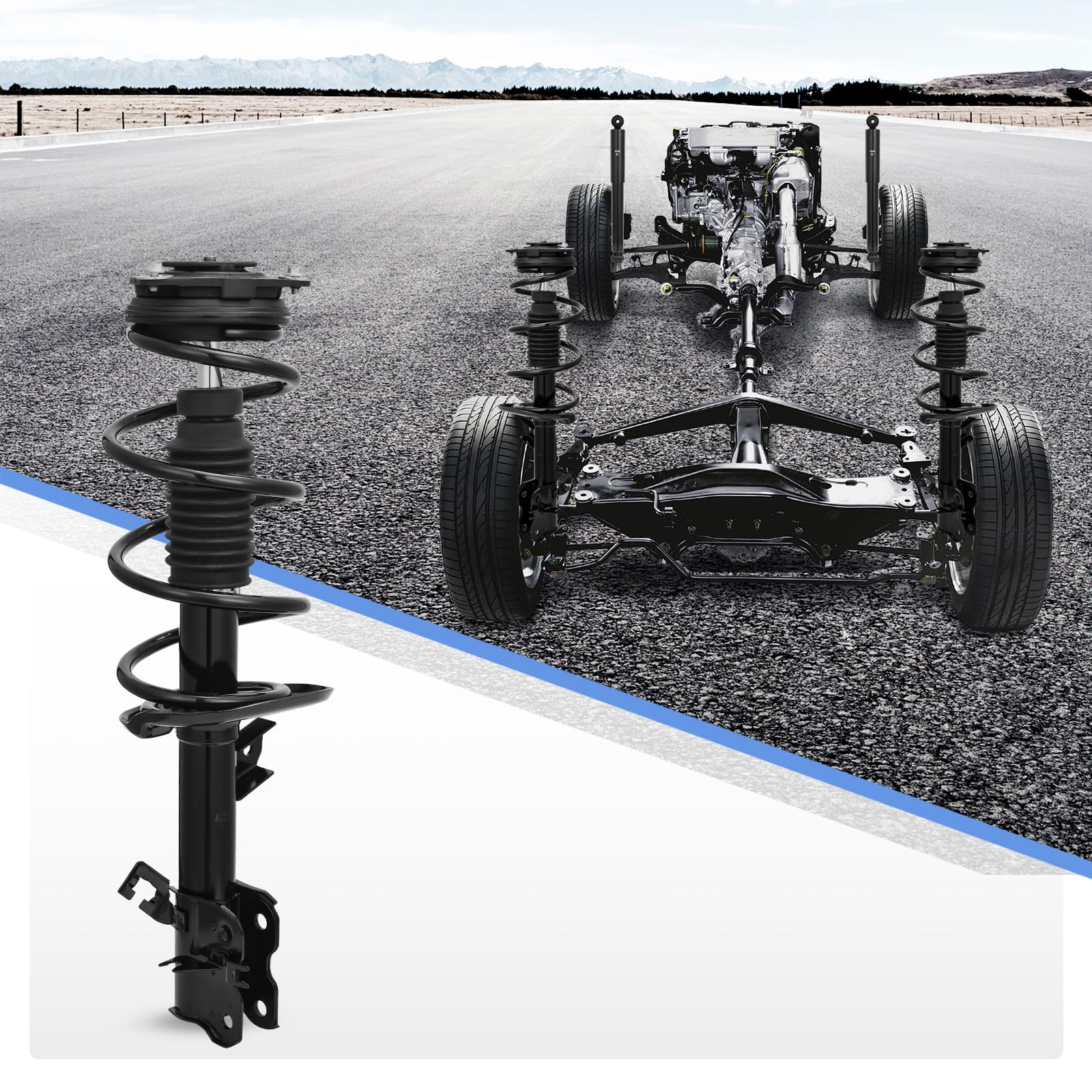 Yitamotor Front Complete Strut Quick Struts Rear Shocks And Coil Spring Assembly Compatible With 2008-2012 Rogue
