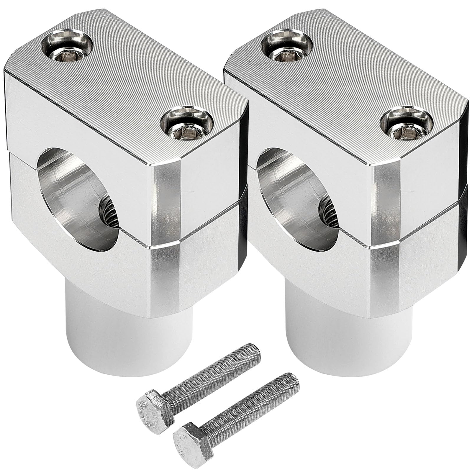 Kemimoto 1 Inch Motorcycle Handlebar Risers, Aluminum Alloy Motorcycle Risers, Compatible With Sportster Softail Dyna V-Star Sha