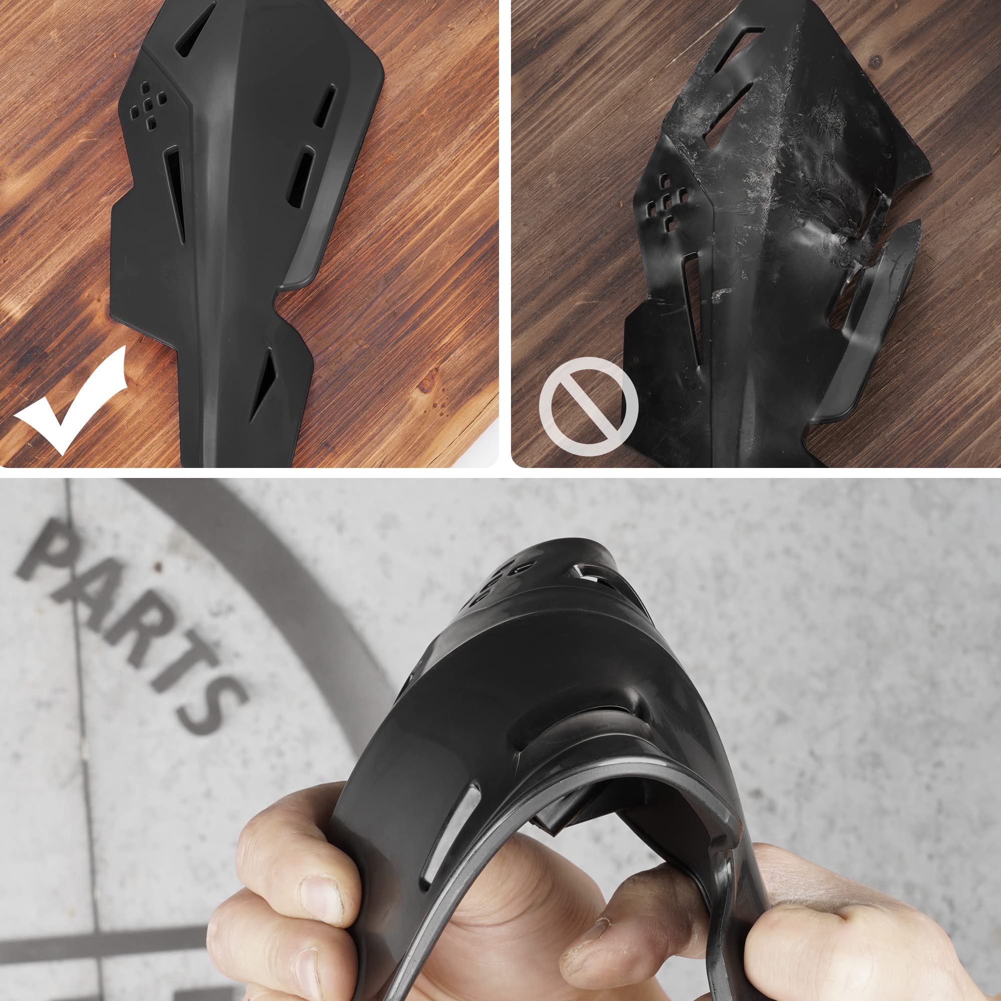 Watoday Atv Handguards, 7/8' 22Mm Dirt Bike Handguards For Sur Ron Atv Pit Bike Off Road Motocross Enduro Mx Motocycle Electric Bike Quad Cr Crf Klx Kx Ltr Trx Sx Sxf Exc Xcw Cooter,Hawk 250 - Black