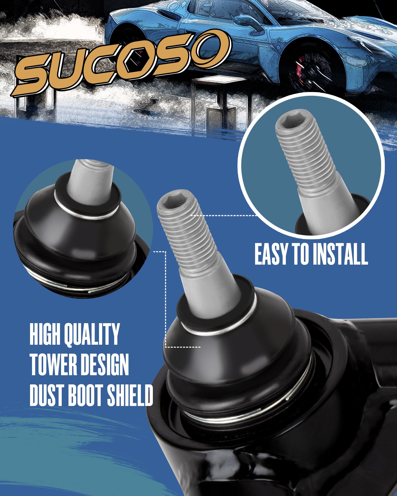 2-4 inch Front Upper Control Arms For 1999-2006 Chevy Silverado GMC Sierra 1500, 2-4'' Lift Adjustable Control Arm Constructed f