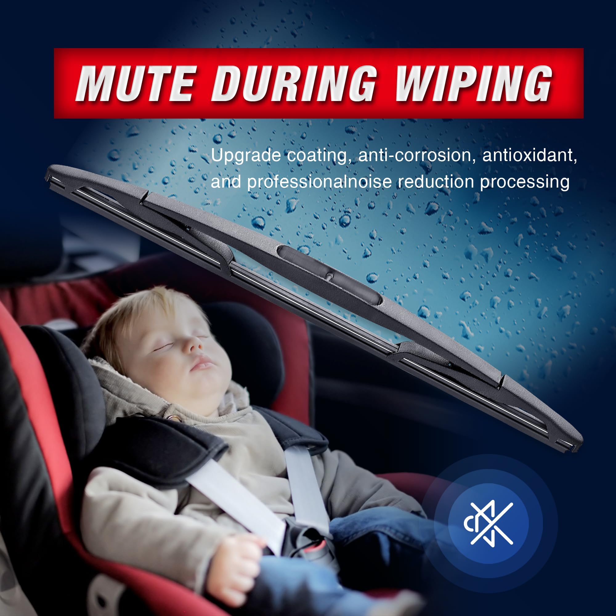 13'' Rear Wiper Blade Replacement For Honda Crv 2012 2013 2014 2015 2016 +More Cars Back Windshield Wiper Blade, Genuine 76730-T