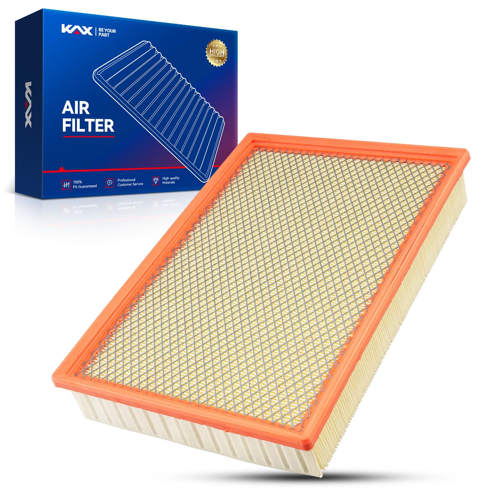 KAX Engine Air Filter, CA11960 Replacement for Ram 2500 2014-2018, Ram 1500 2014-2018, Ram 3500 2014-2018, Ram 1500 Classic 2019