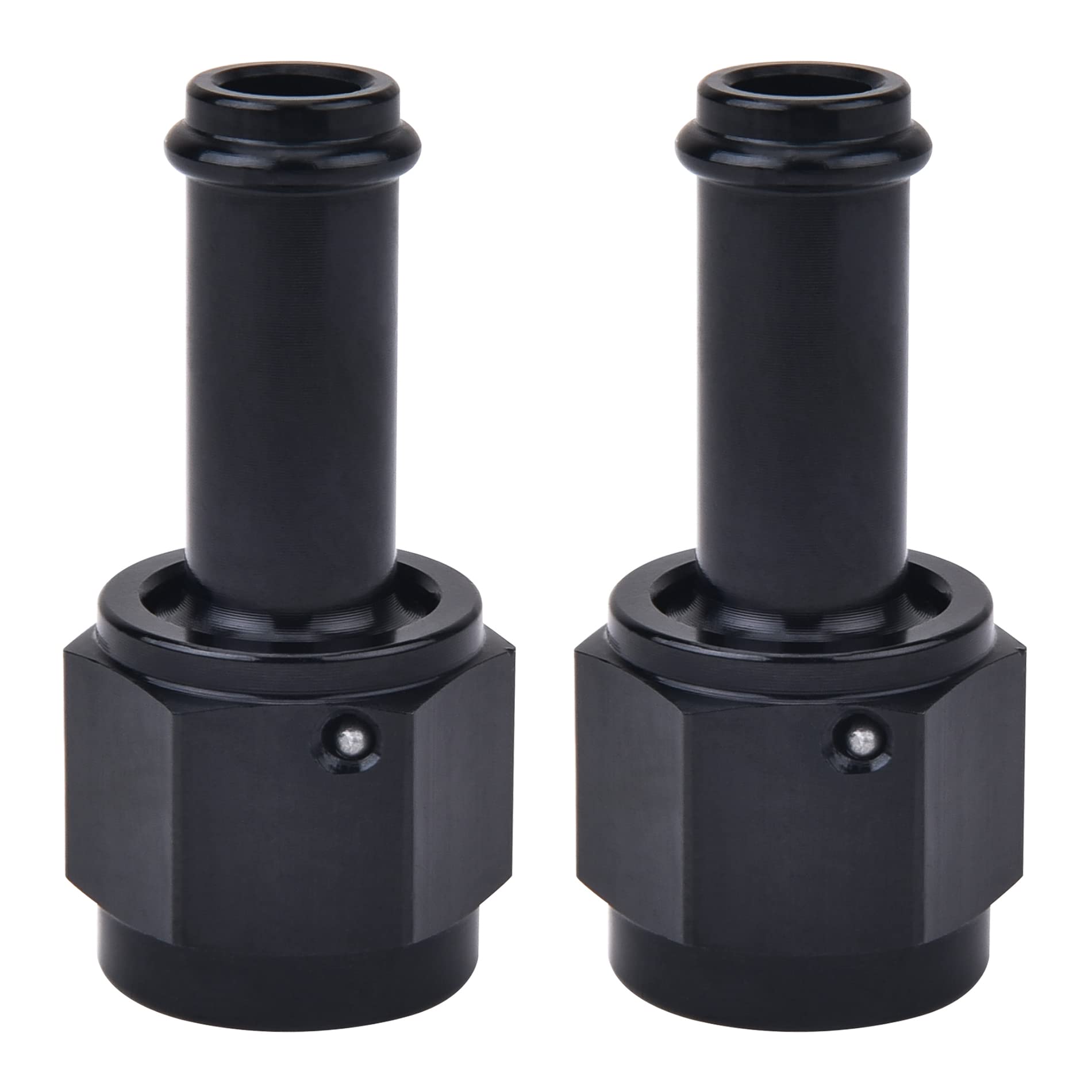 Evil Energy 6An Female To 3/8 Barb Hose Fitting Straight Swivel 2Pcs