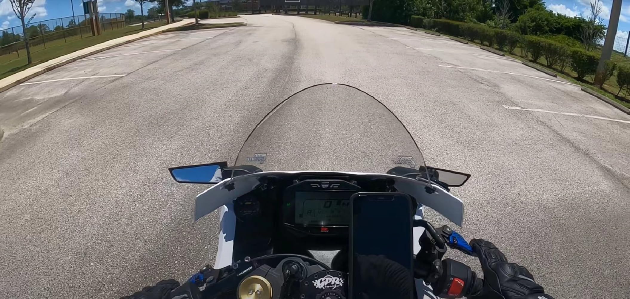 Lwlusup Racing Motorcycle Rear View Mirrors, Adjustable Rotating Side Mirrors Compatible with Honda CBR300R CBR500R CBR600RR CBR