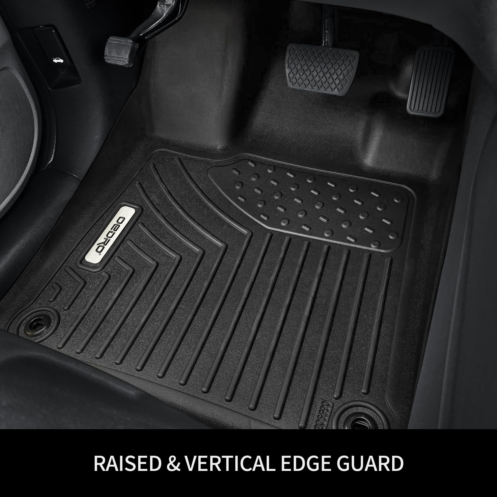 Oedro Floor Mats & Trunk Mat With Backrest Mat Fit For Honda Pilot 2025 2024 2023,Custom Fit Tpe All Weather Floor Liners For 20