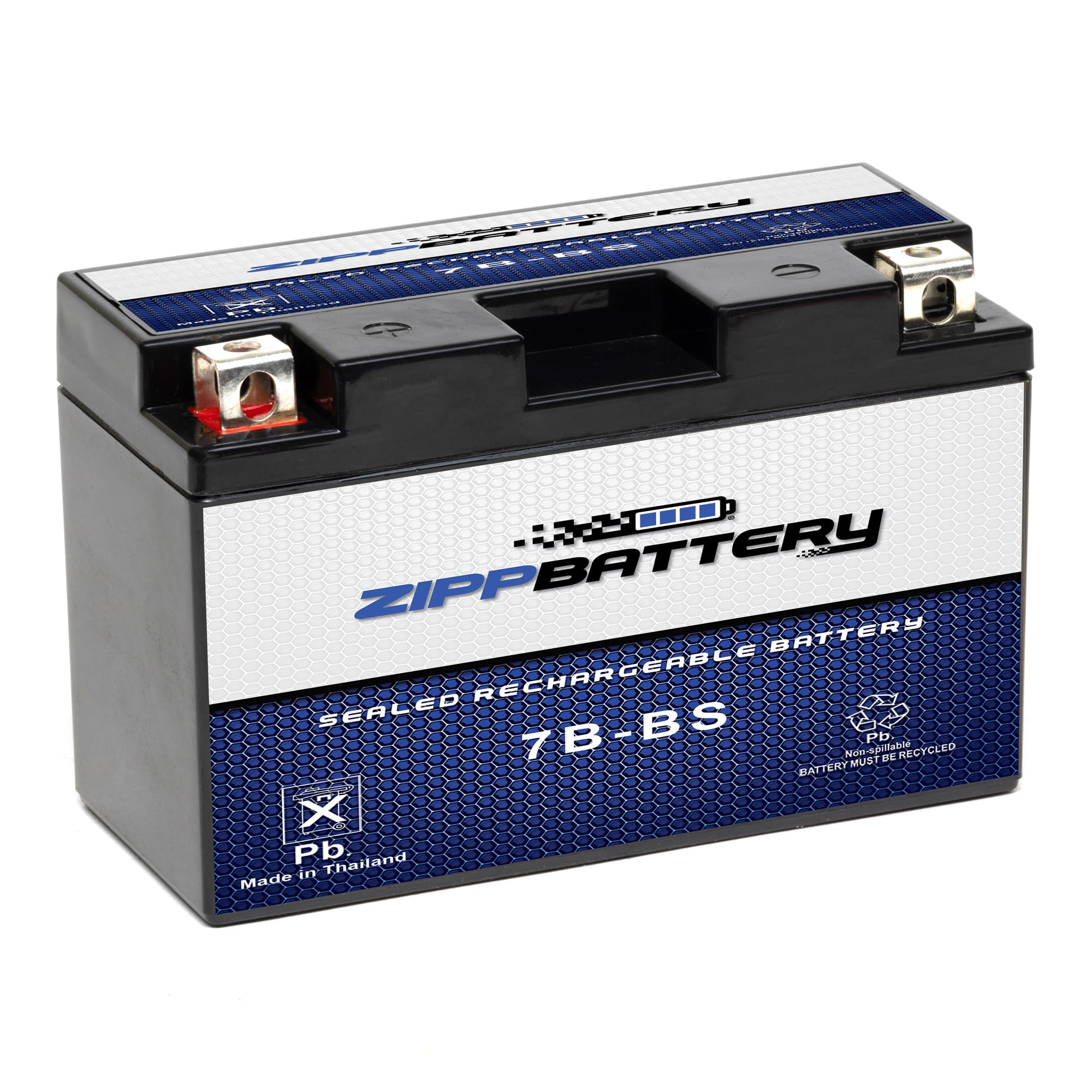 Zippbattery Ytx7B-Bs Maintenance-Free 12V 6.5Ah Battery Replacement For Atv, Motorcycle, Jet Skis, Scooter, Utv, And More - Nut