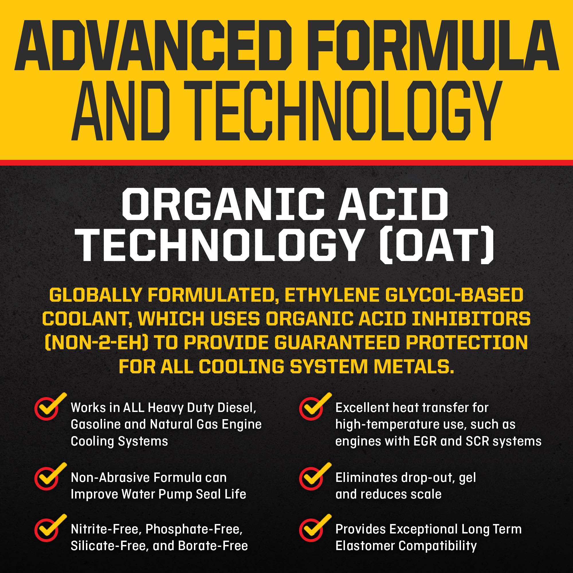 Peak Final Charge Global Extended Life Concentrate Antifreeze/Coolant For All Heavy Duty Engine Cooling Systems, 1 Gal.