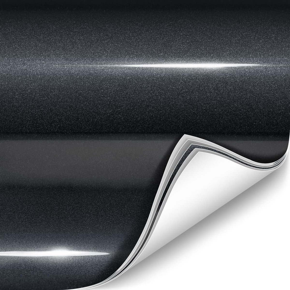Colorfusion Ppf By Vvivid, Gloss Metallic Shadow Ash Grey Dry Apply Ppf Vinyl Car Wrap Roll 1Ft X 5Ft