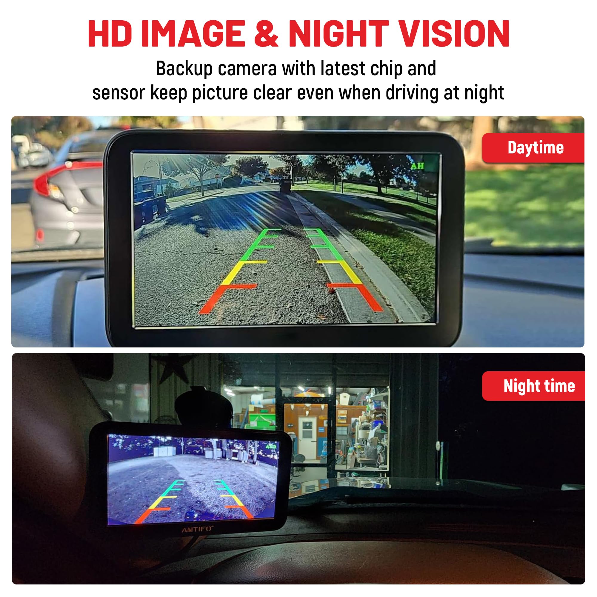 Red Wolf 3Rd Brake Light Backup Camera Roof Mount Fit For 2007-2018 Mercedes-Benz Sprinter Dodge Sprinter Vw Crafter Vans Transp