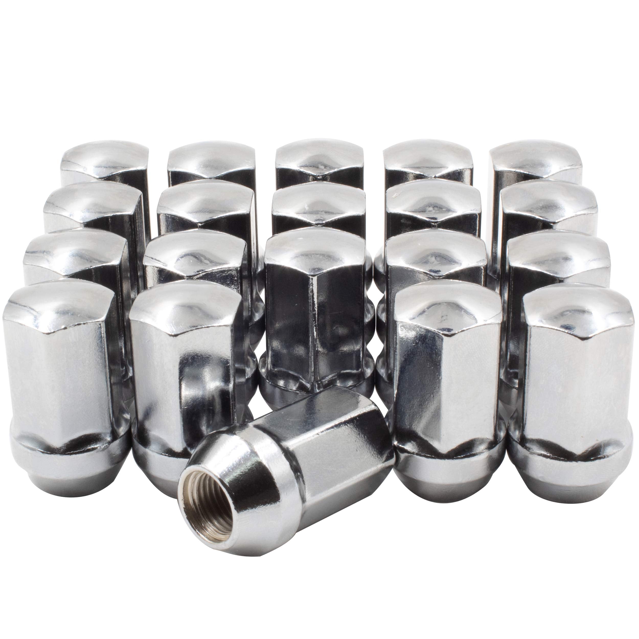 Oem Style Lug Nut 1/2' Chrome Lug Nuts Fits Jeeps Prior To 2018 Using Jeep Wheels (2018-2022) Fits Ram Prior To 2001 Using Ram Wheels (After 2001) Wheel Lug Nut (20)
